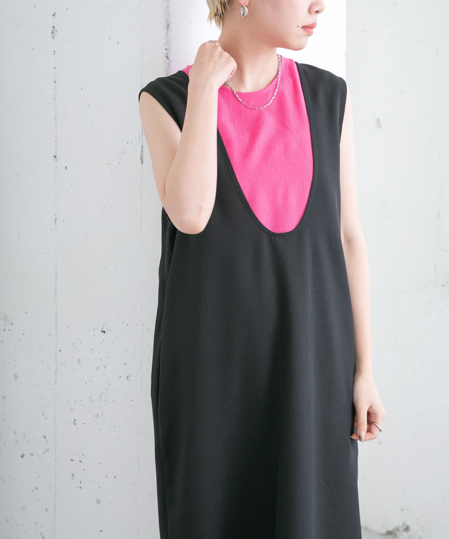 身長：157cm サイズ：one