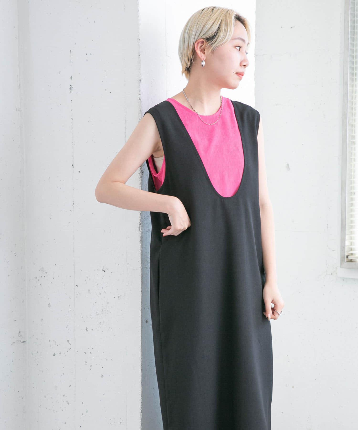 身長：157cm サイズ：one