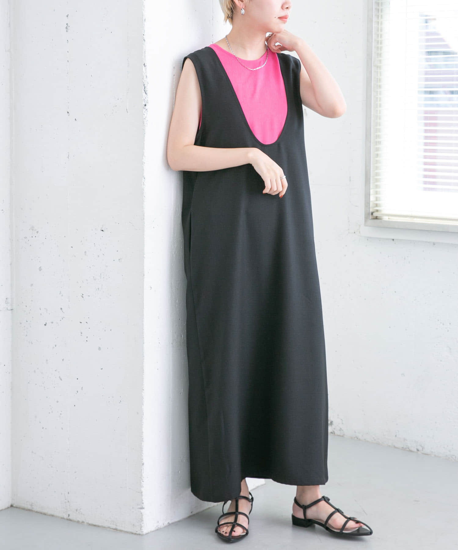 身長：157cm サイズ：one