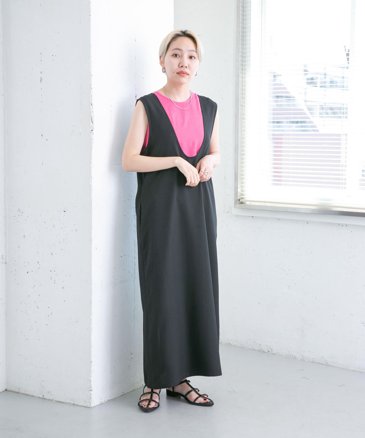 身長：157cm サイズ：one