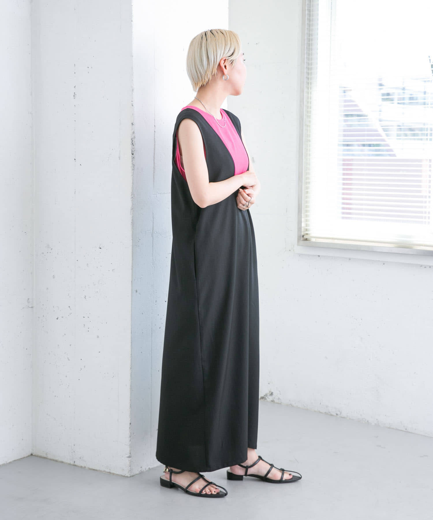 身長：157cm サイズ：one