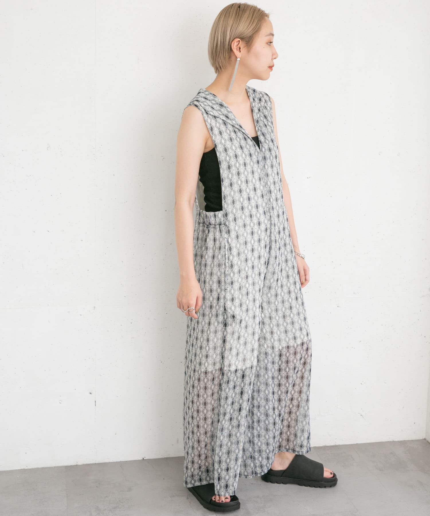 身長：157cm サイズ：one