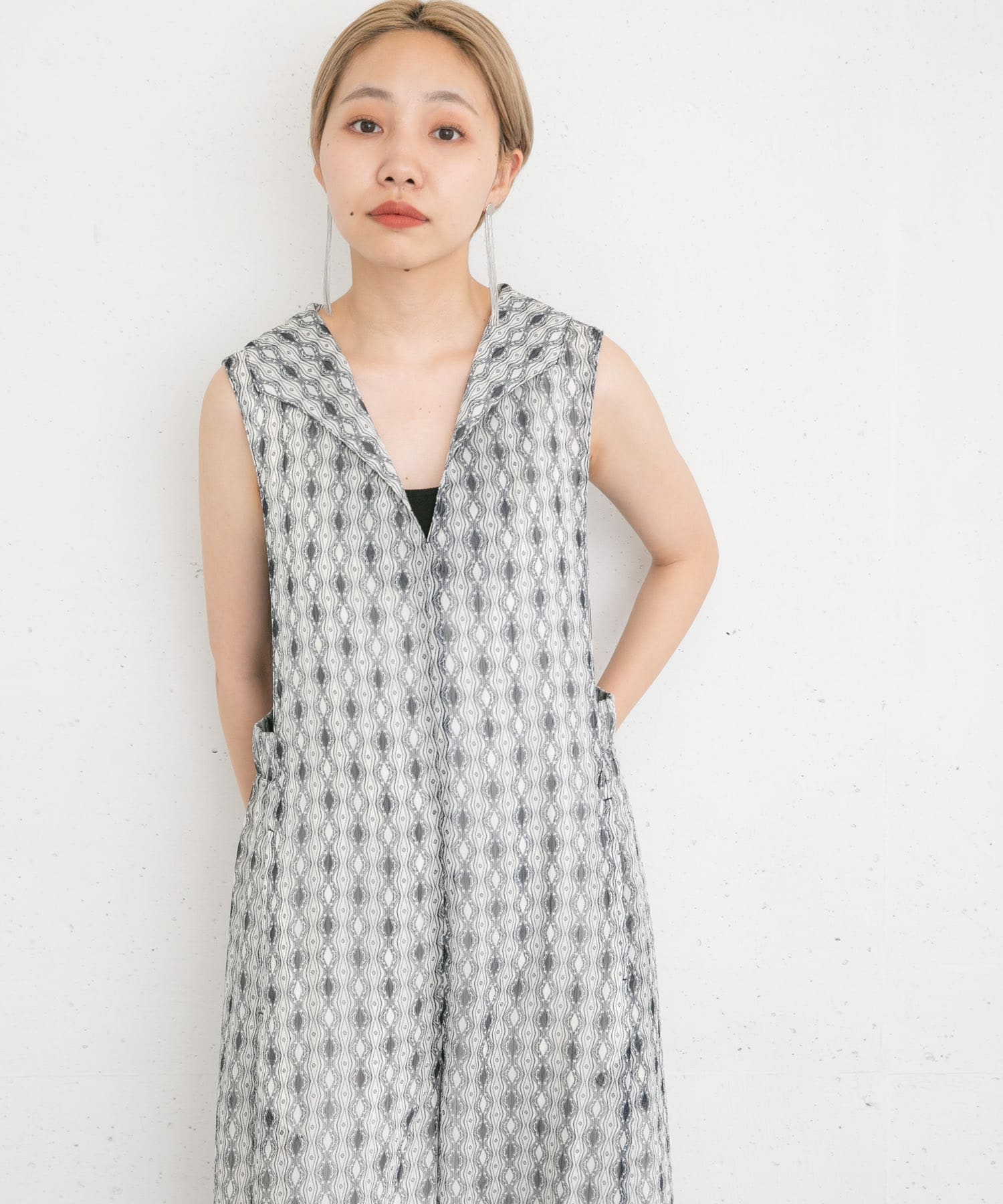 身長：157cm サイズ：one