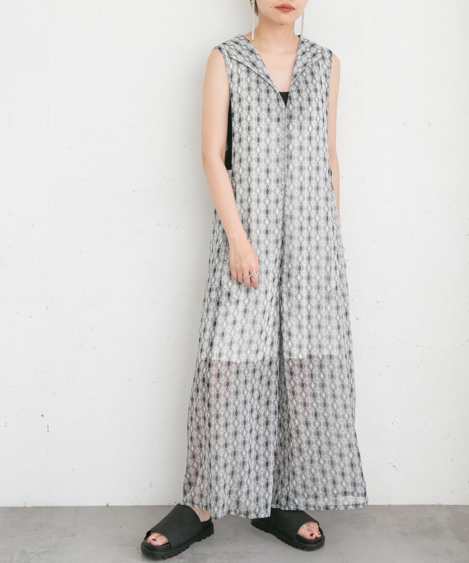 身長：157cm サイズ：one