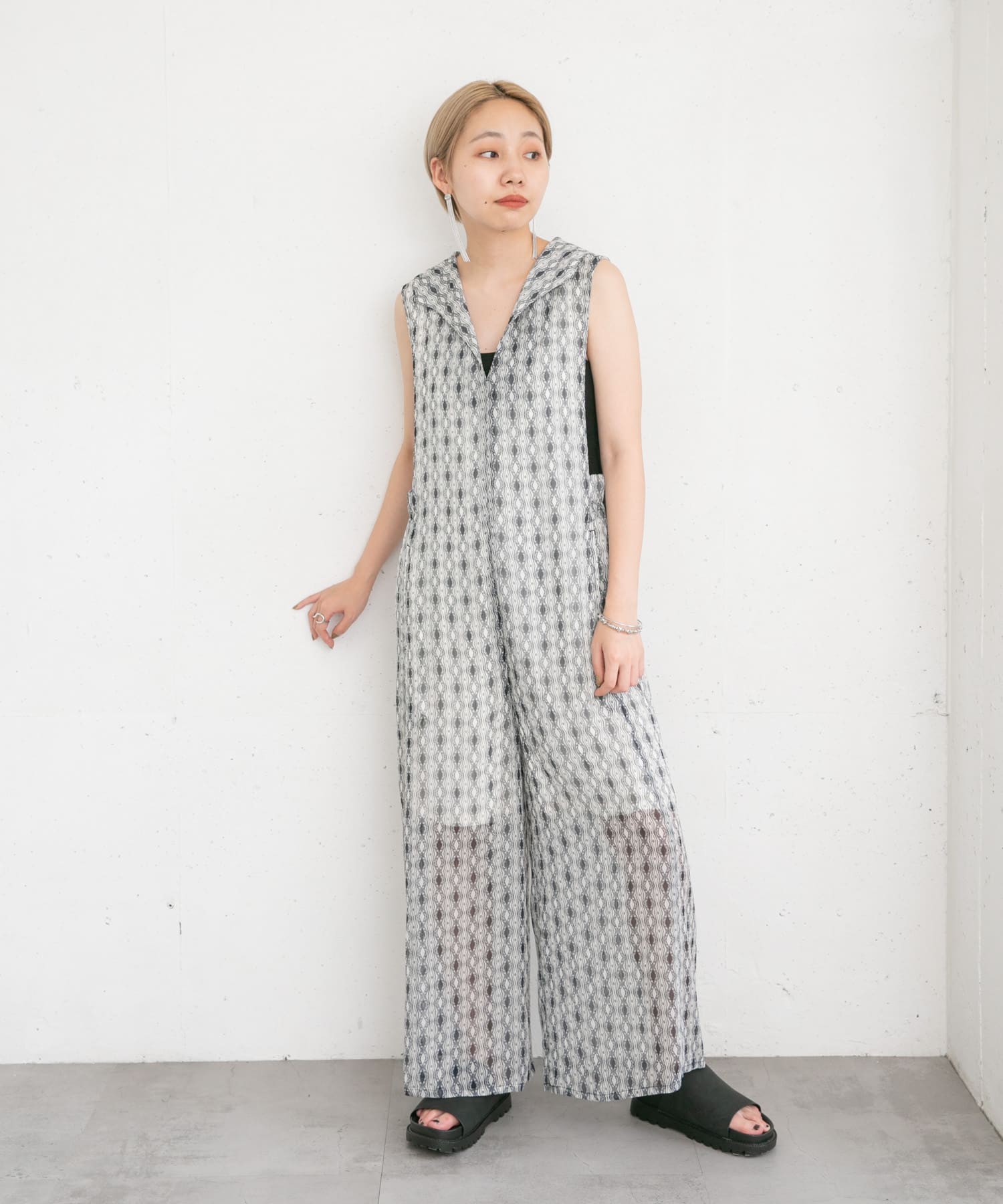 身長：157cm サイズ：one