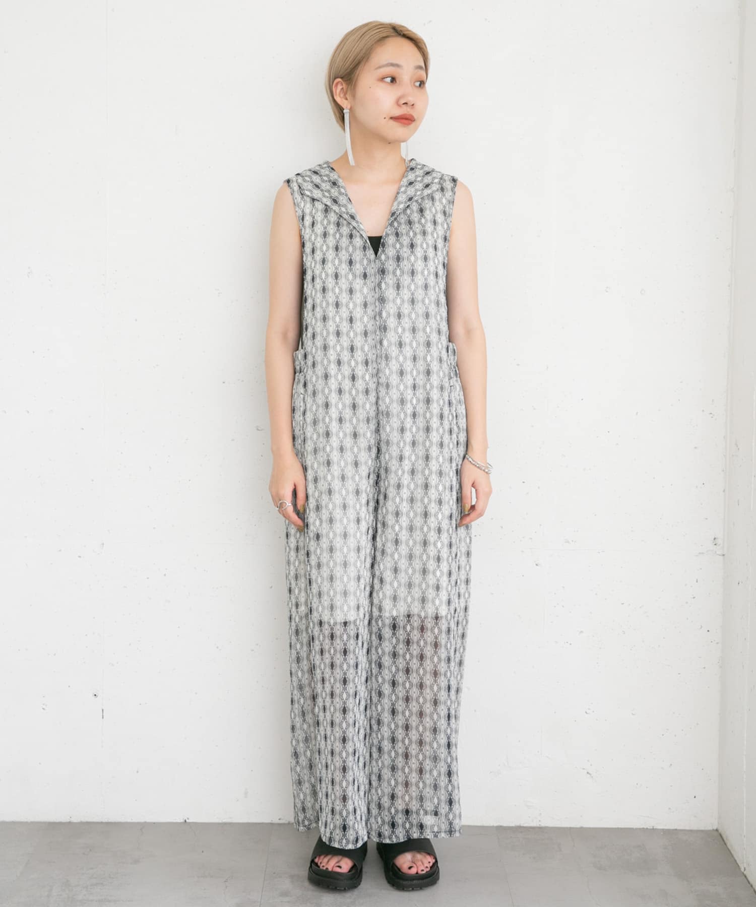 身長：157cm サイズ：one