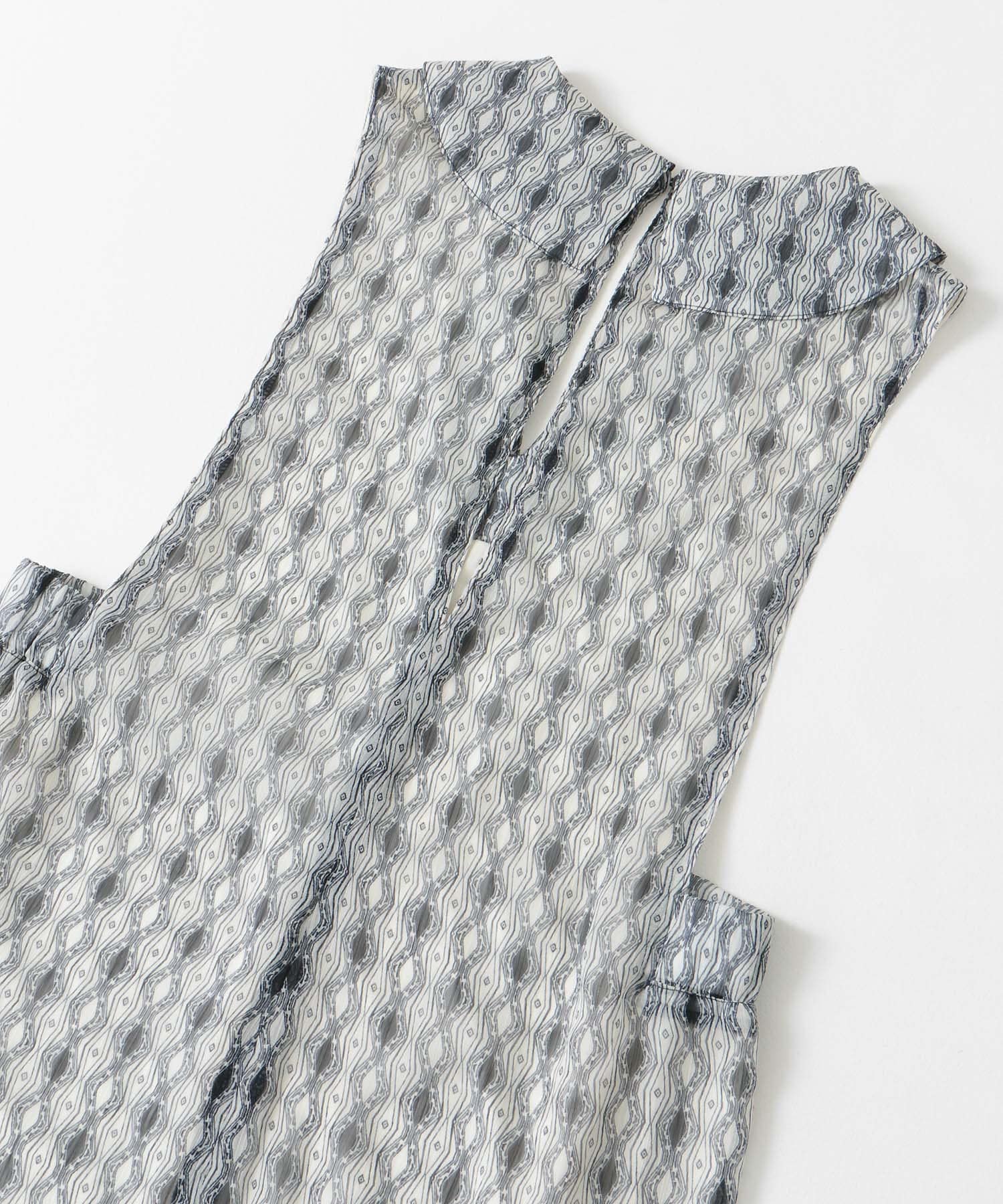 楊柳プリントサロペット D.NAVY one