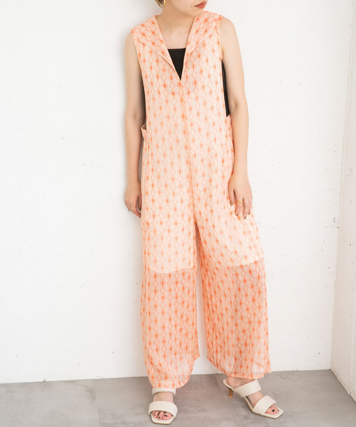 身長：157cm サイズ：one