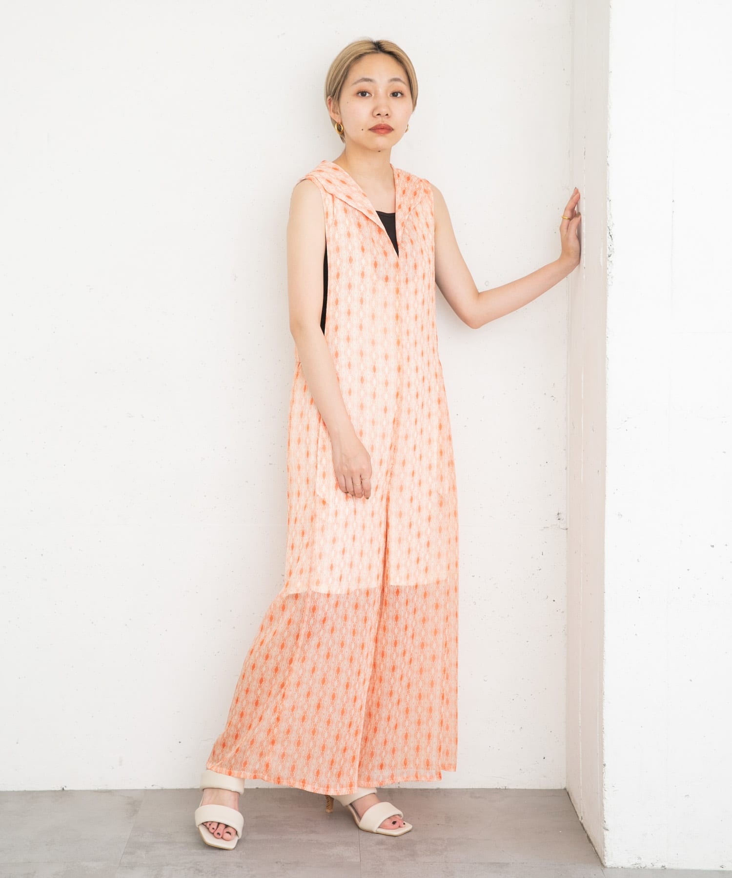 身長：157cm サイズ：one