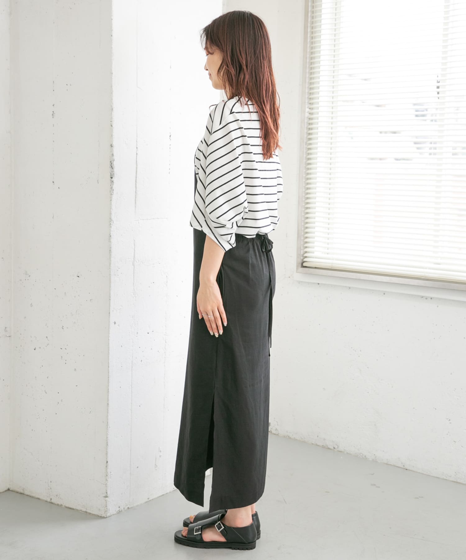 エプロンワンピース BLACK one