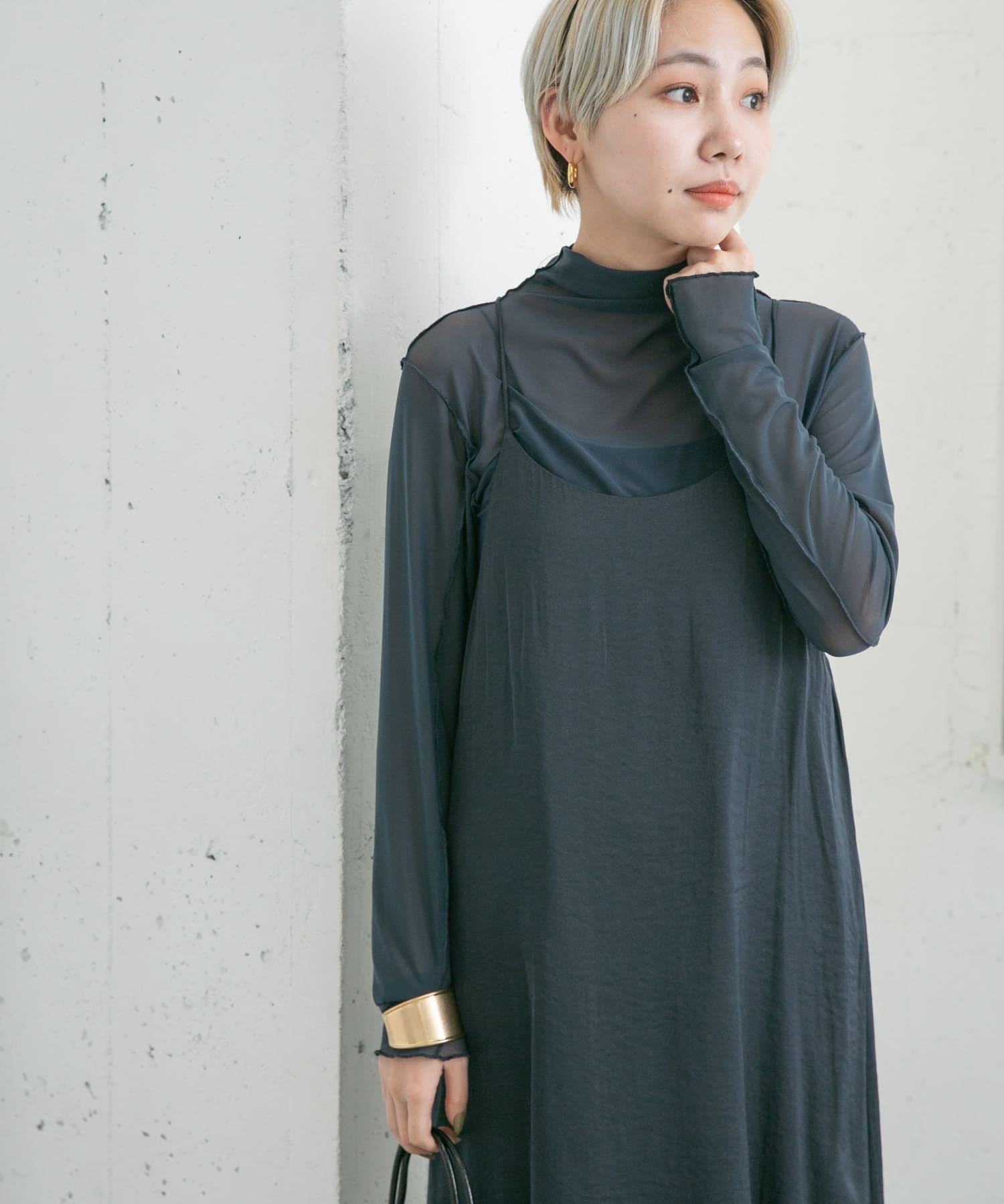 身長：157cm サイズ：one