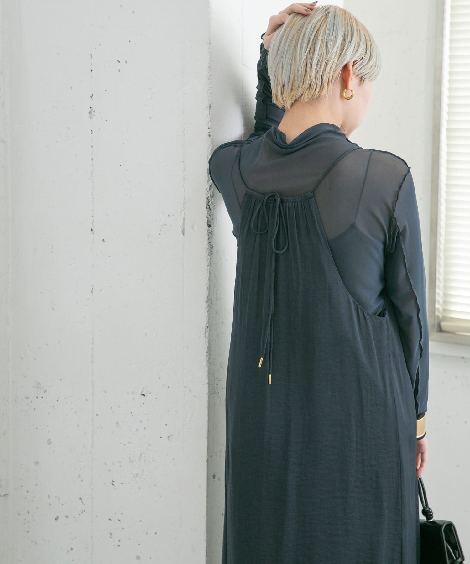 身長：157cm サイズ：one