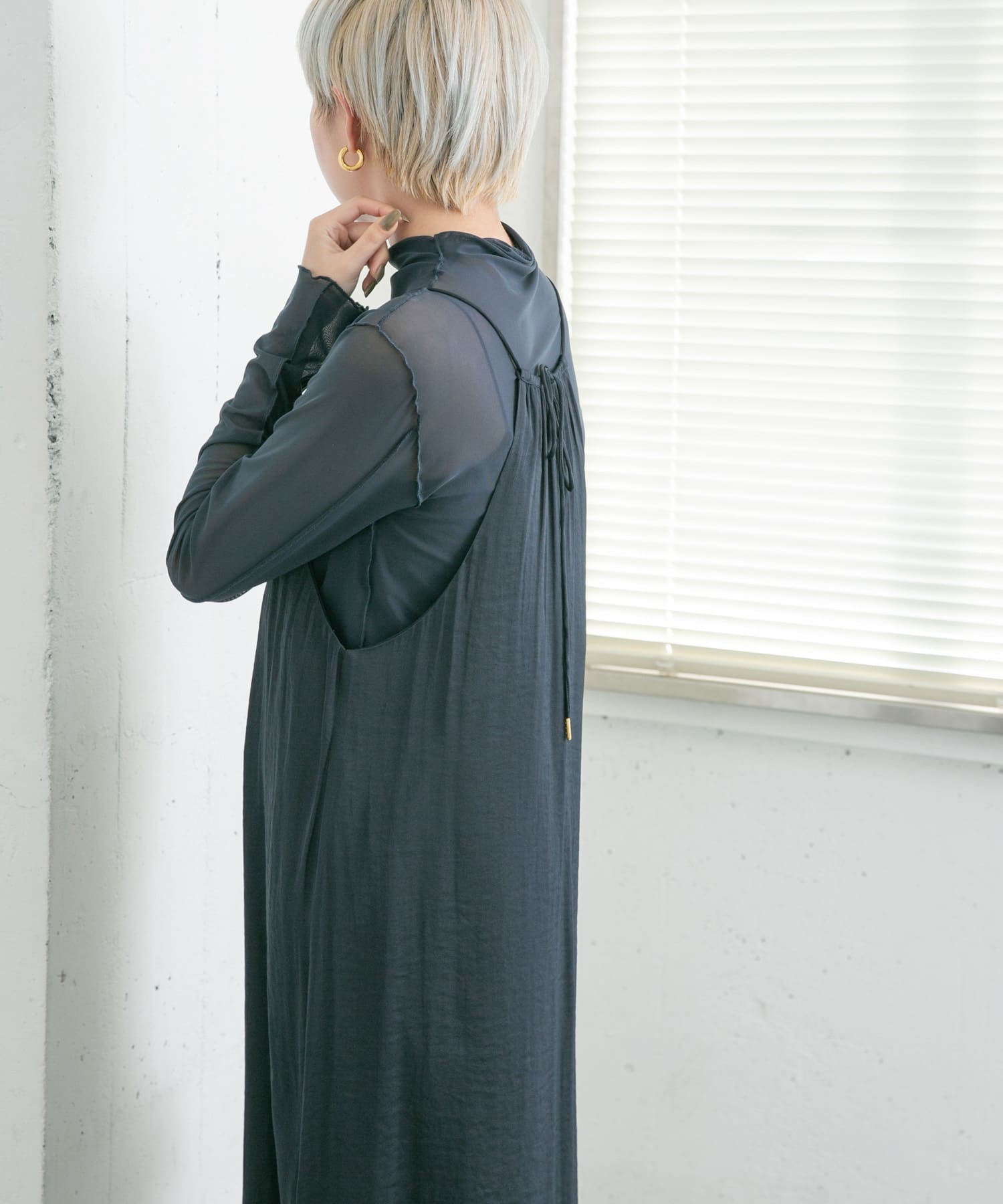 身長：157cm サイズ：one