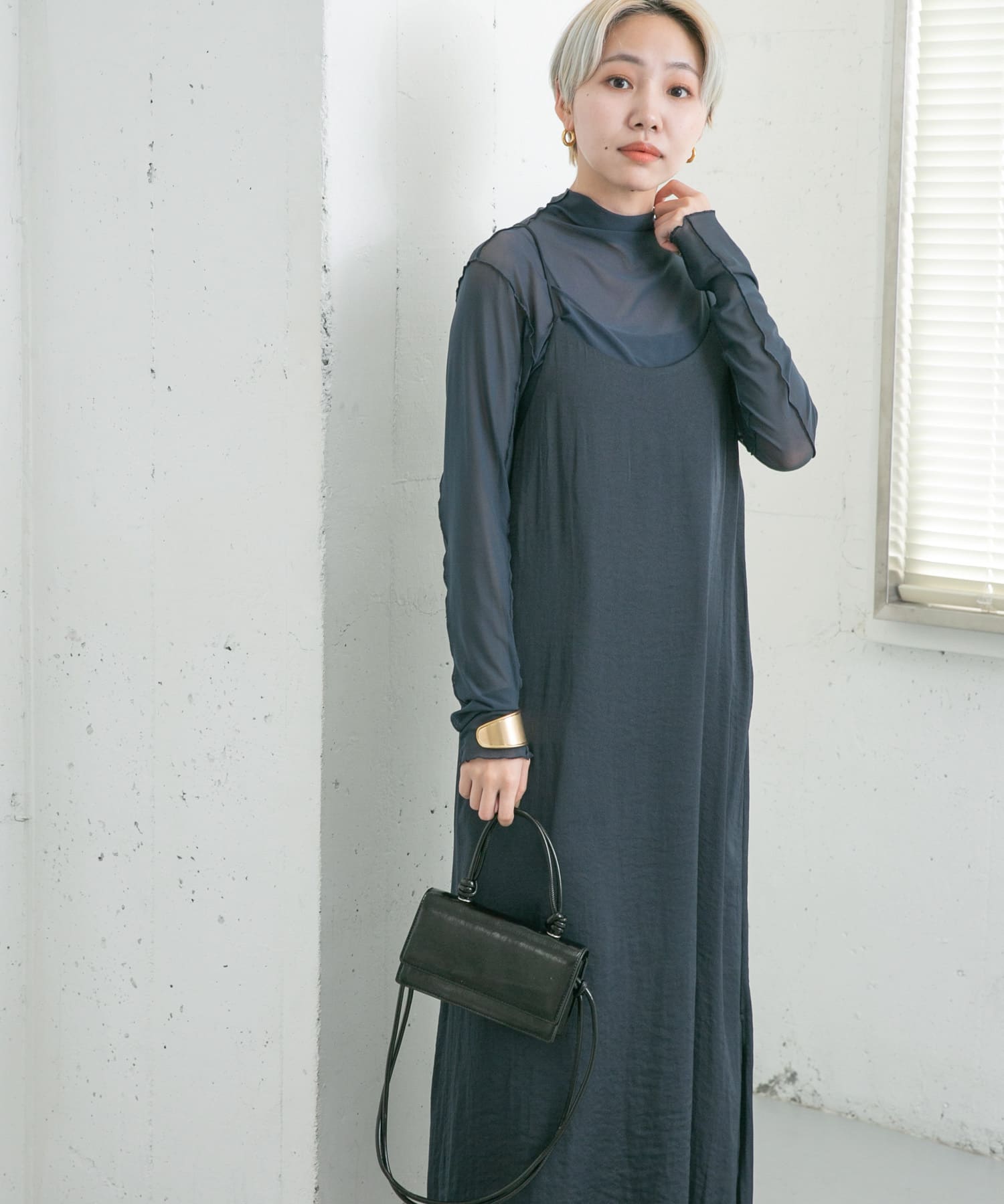 身長：157cm サイズ：one