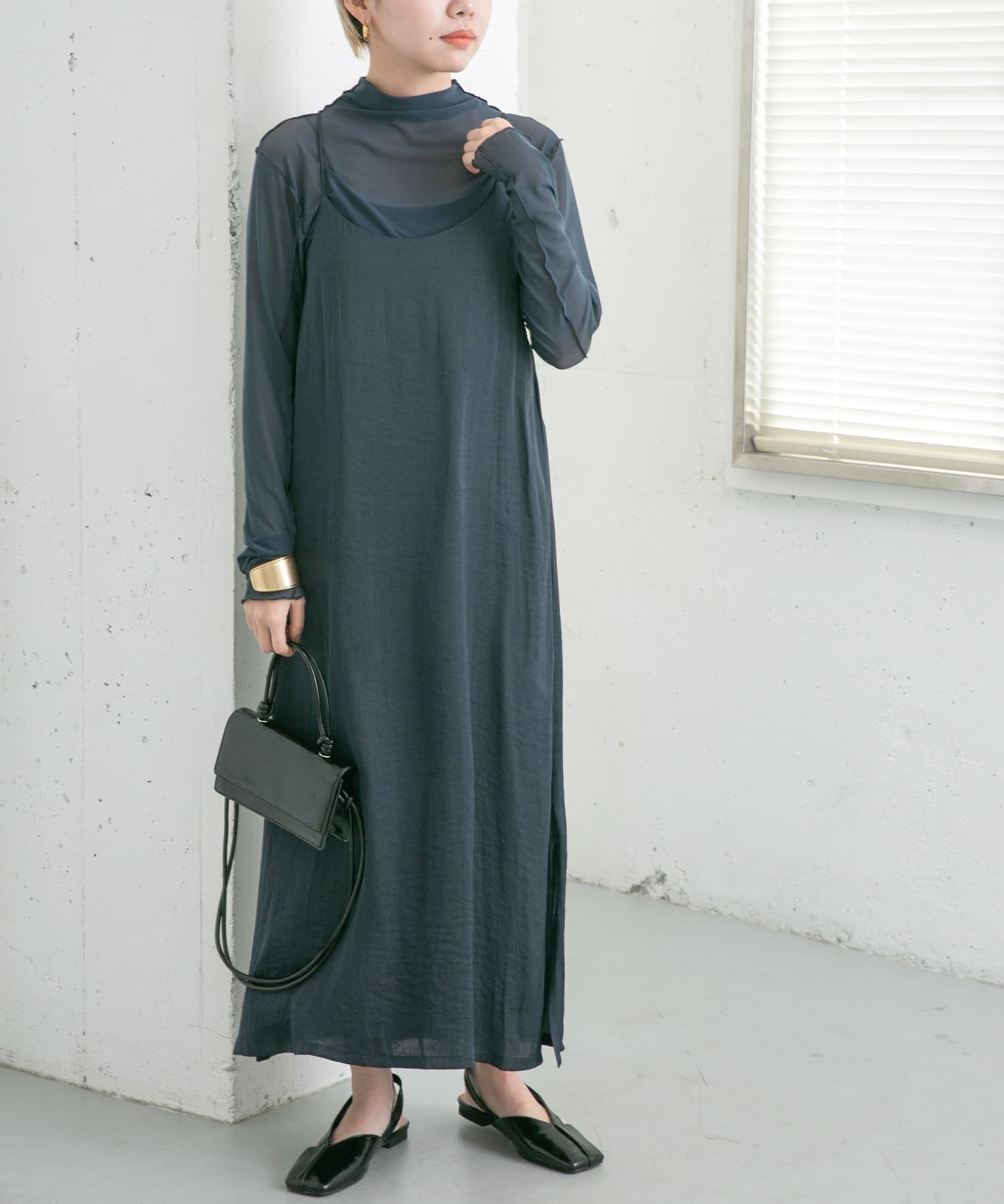 身長：157cm サイズ：one