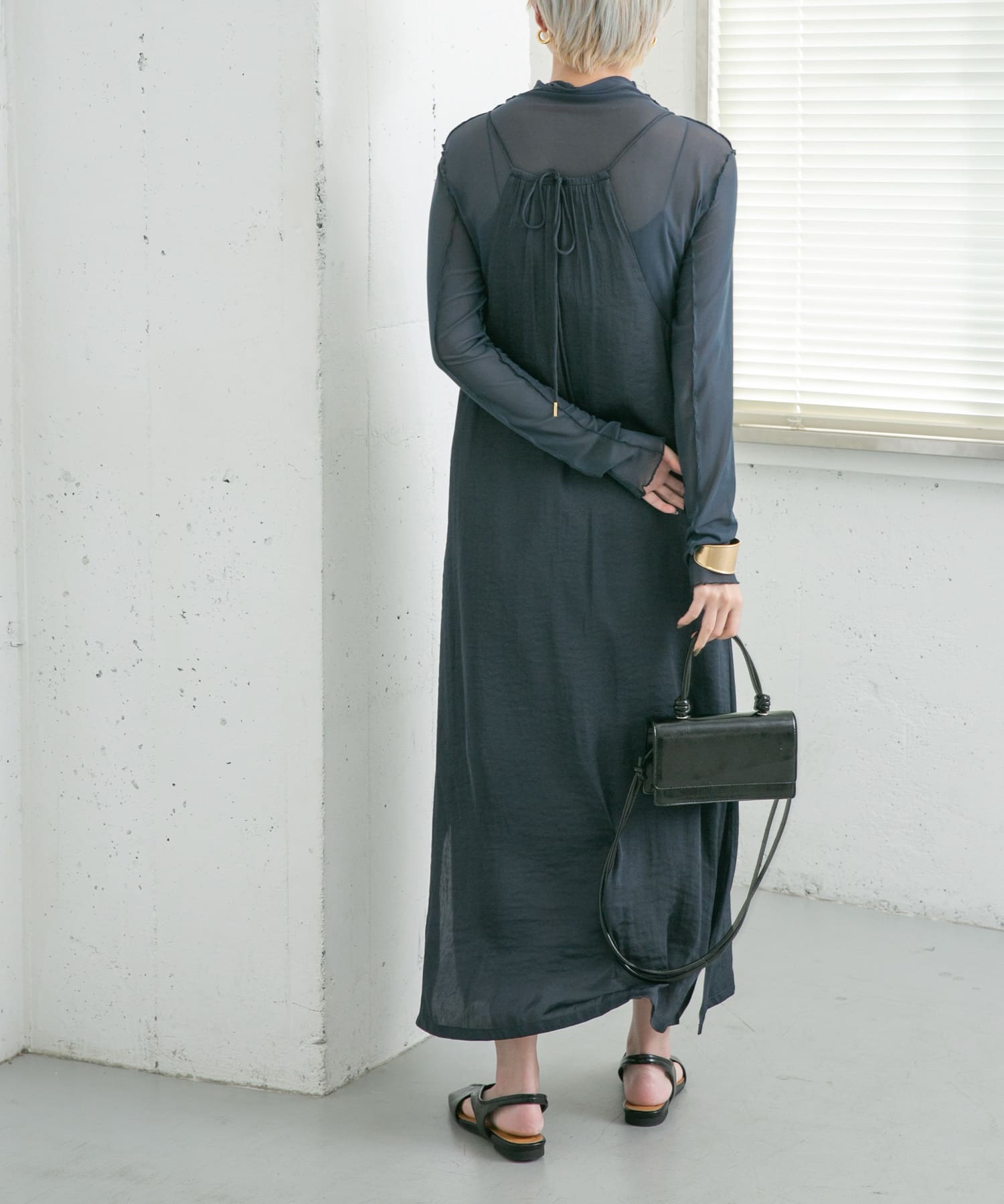 身長：157cm サイズ：one
