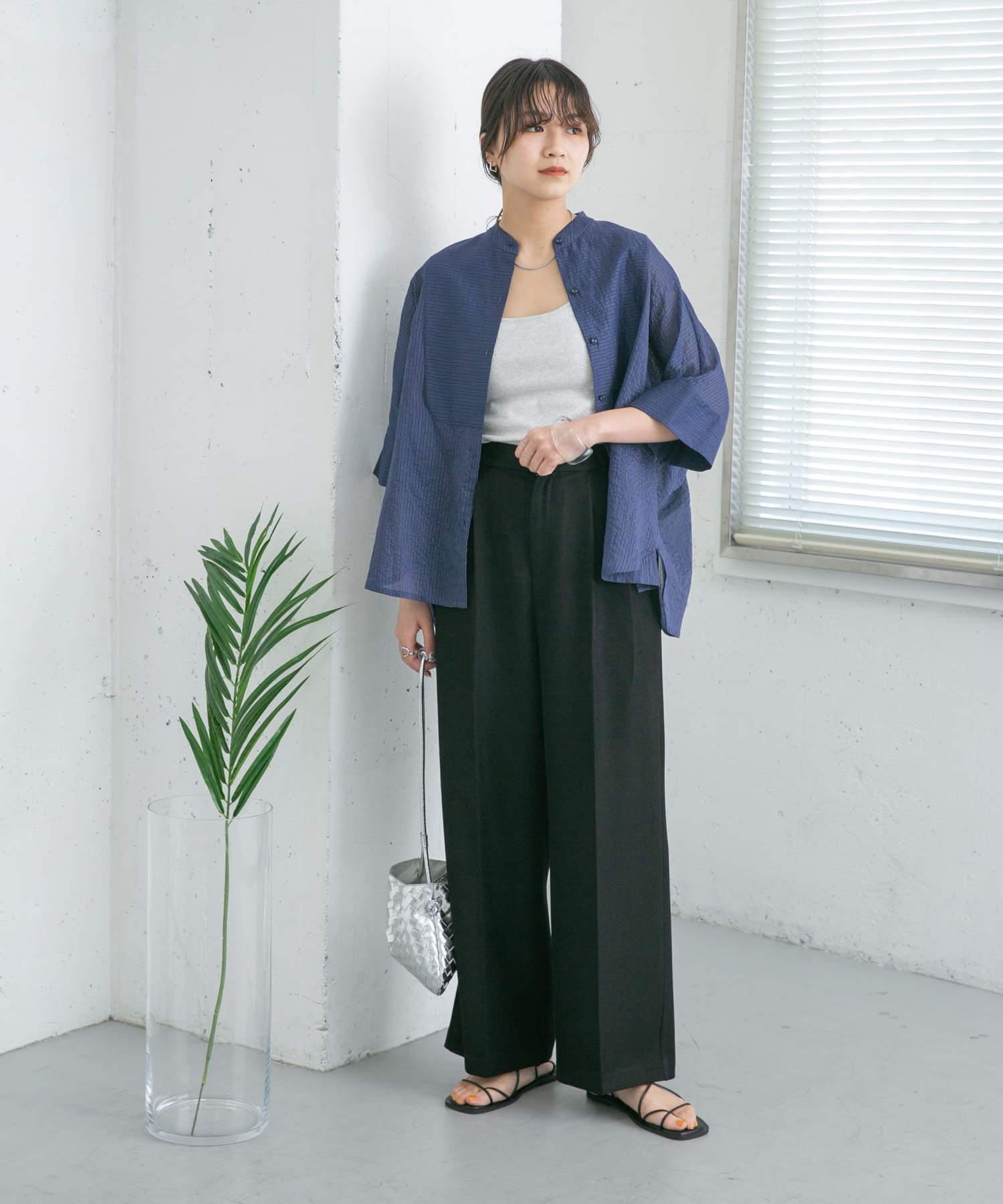 2WAYメッシュポーチBAG SILVER one