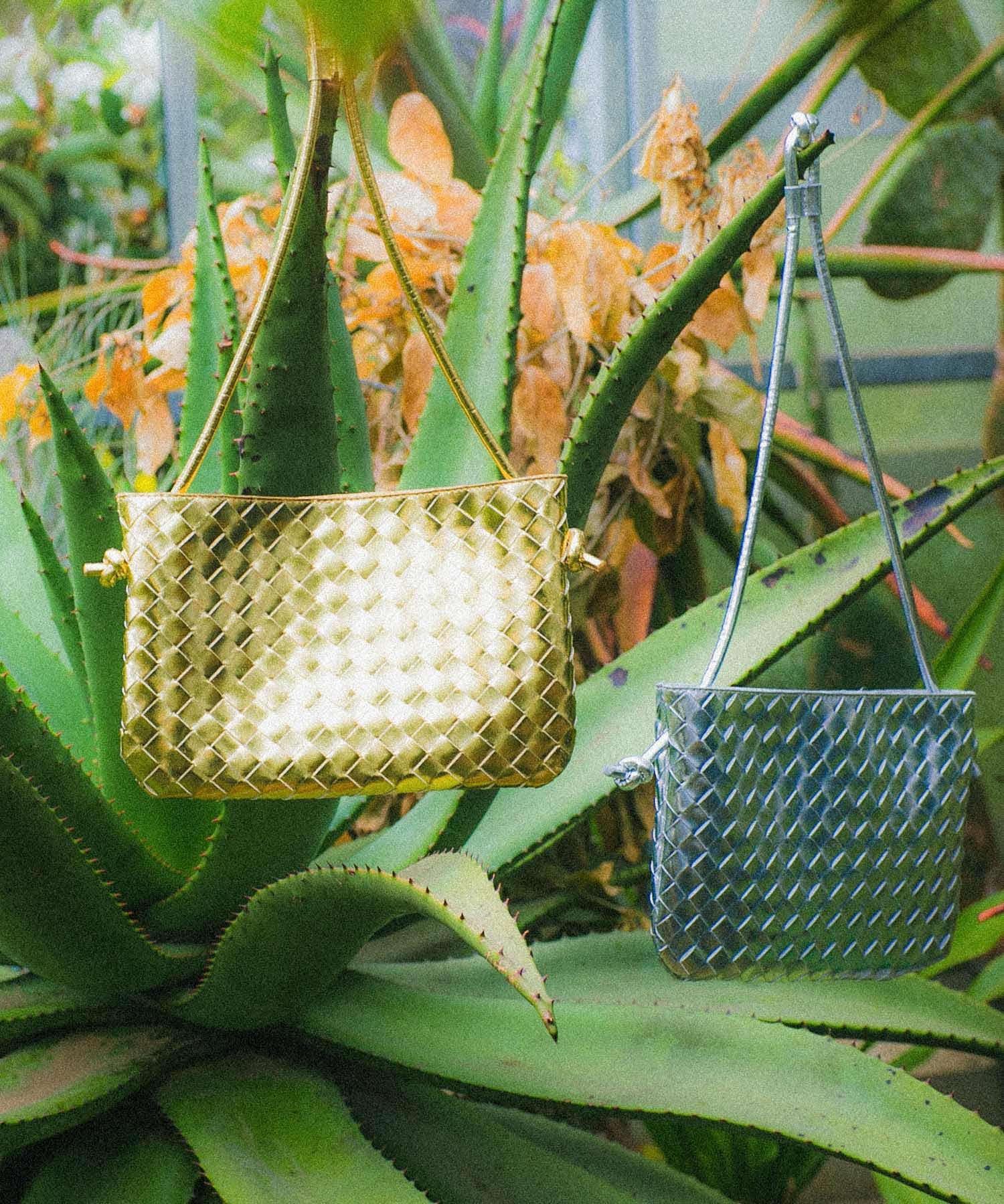 2WAYメッシュポーチBAG GOLD one