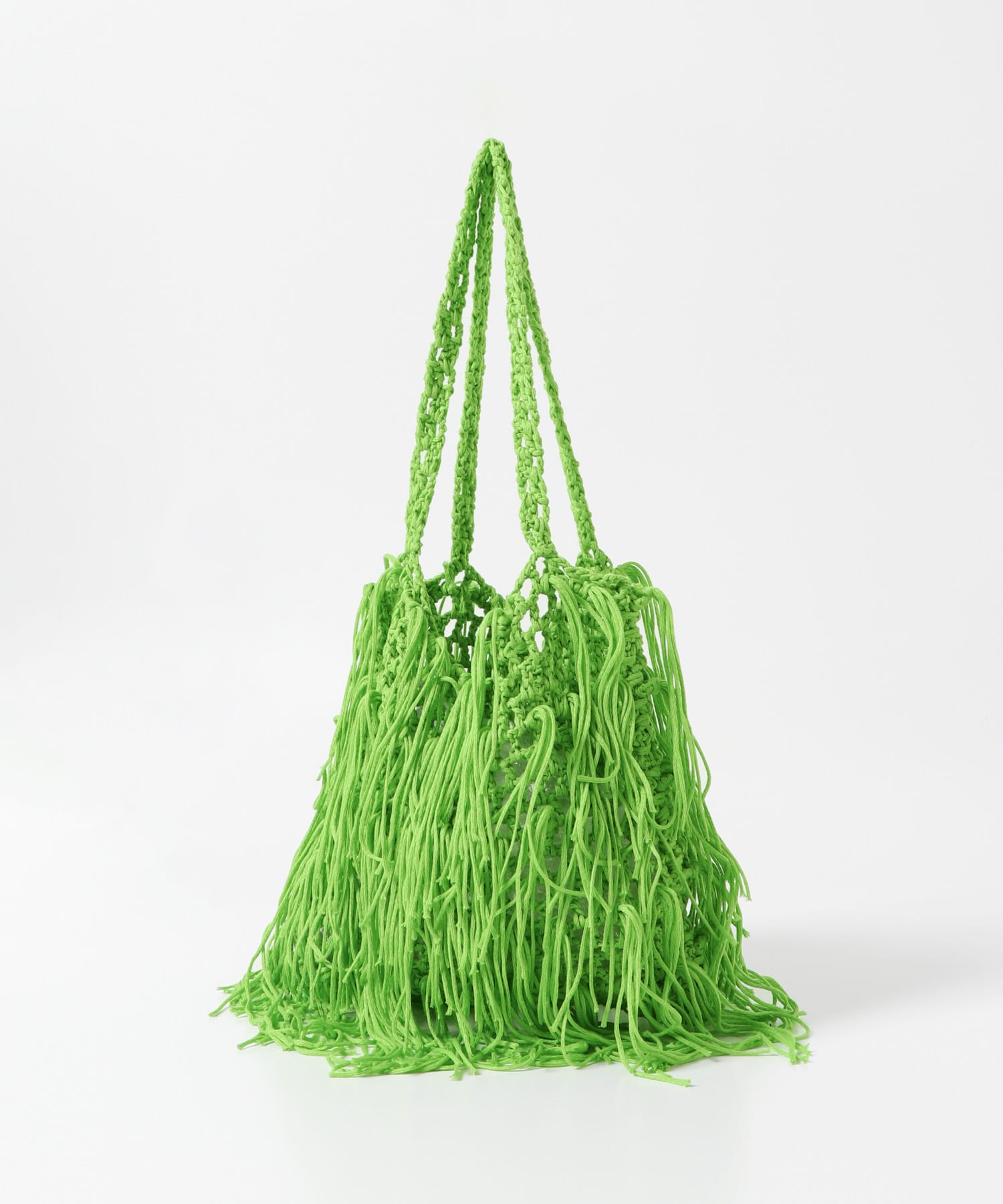フリンジニットBAG GREEN one