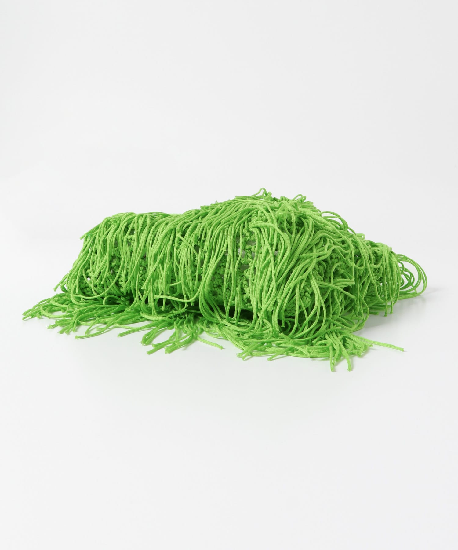 フリンジニットBAG GREEN one