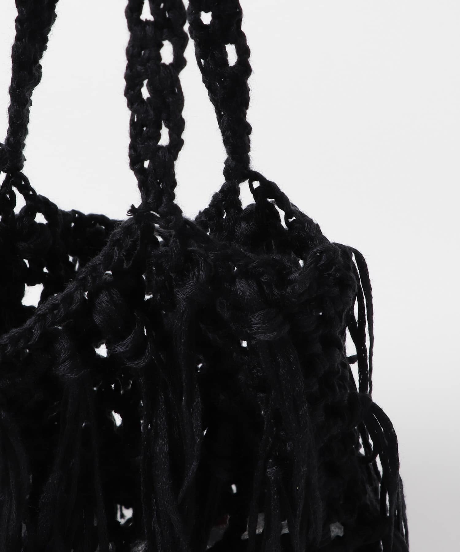 フリンジニットBAG BLACK one