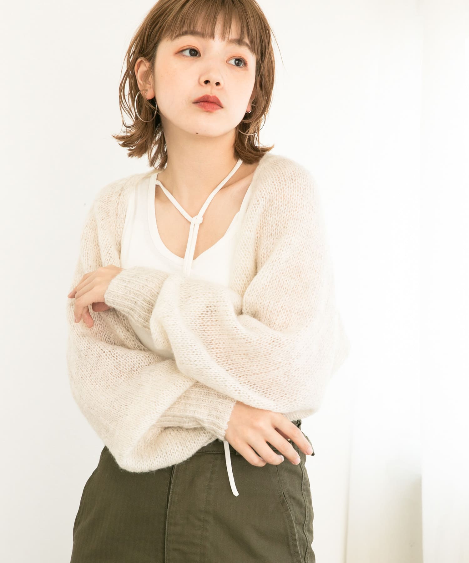 身長：160cm サイズ：one