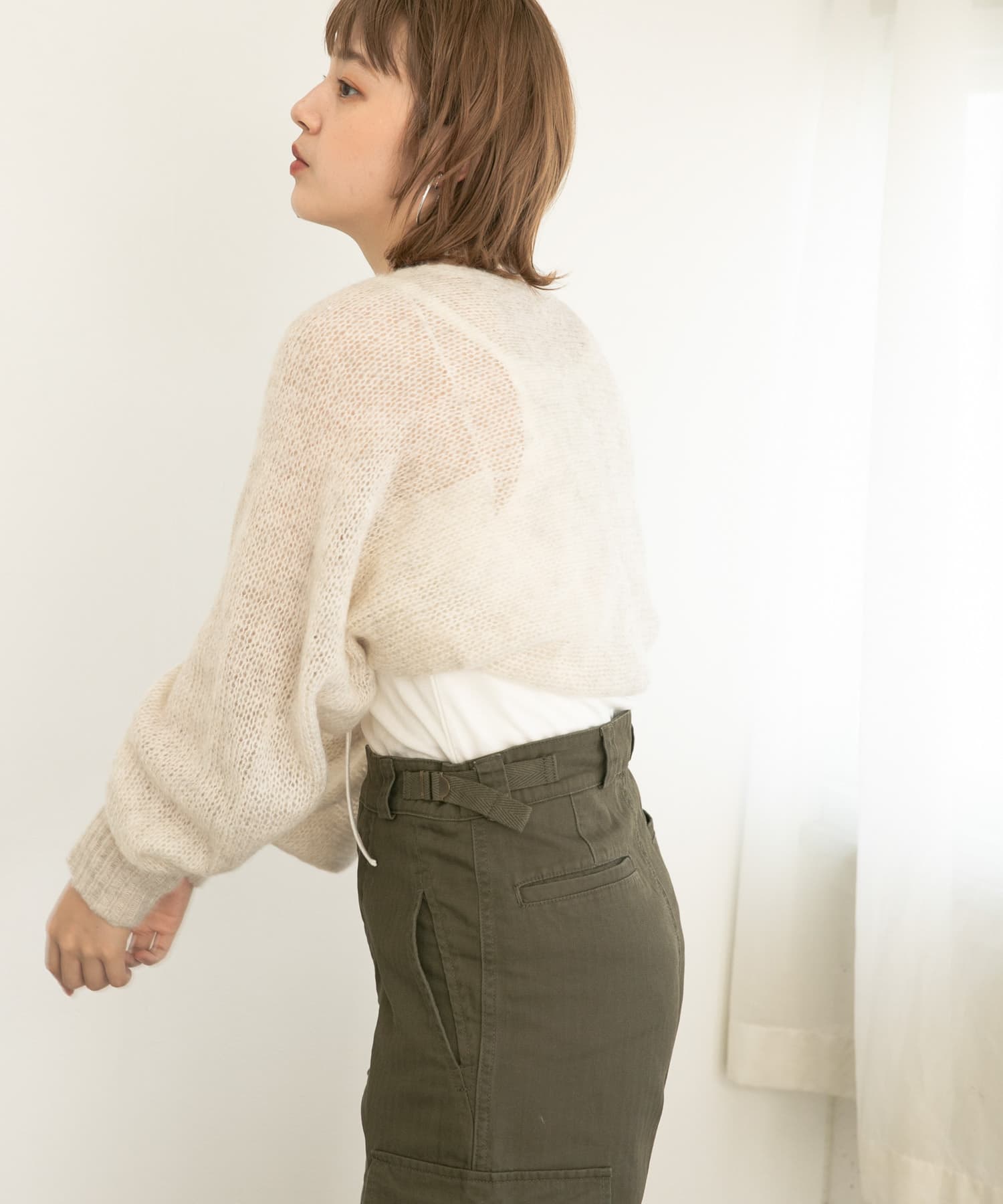 身長：160cm サイズ：one