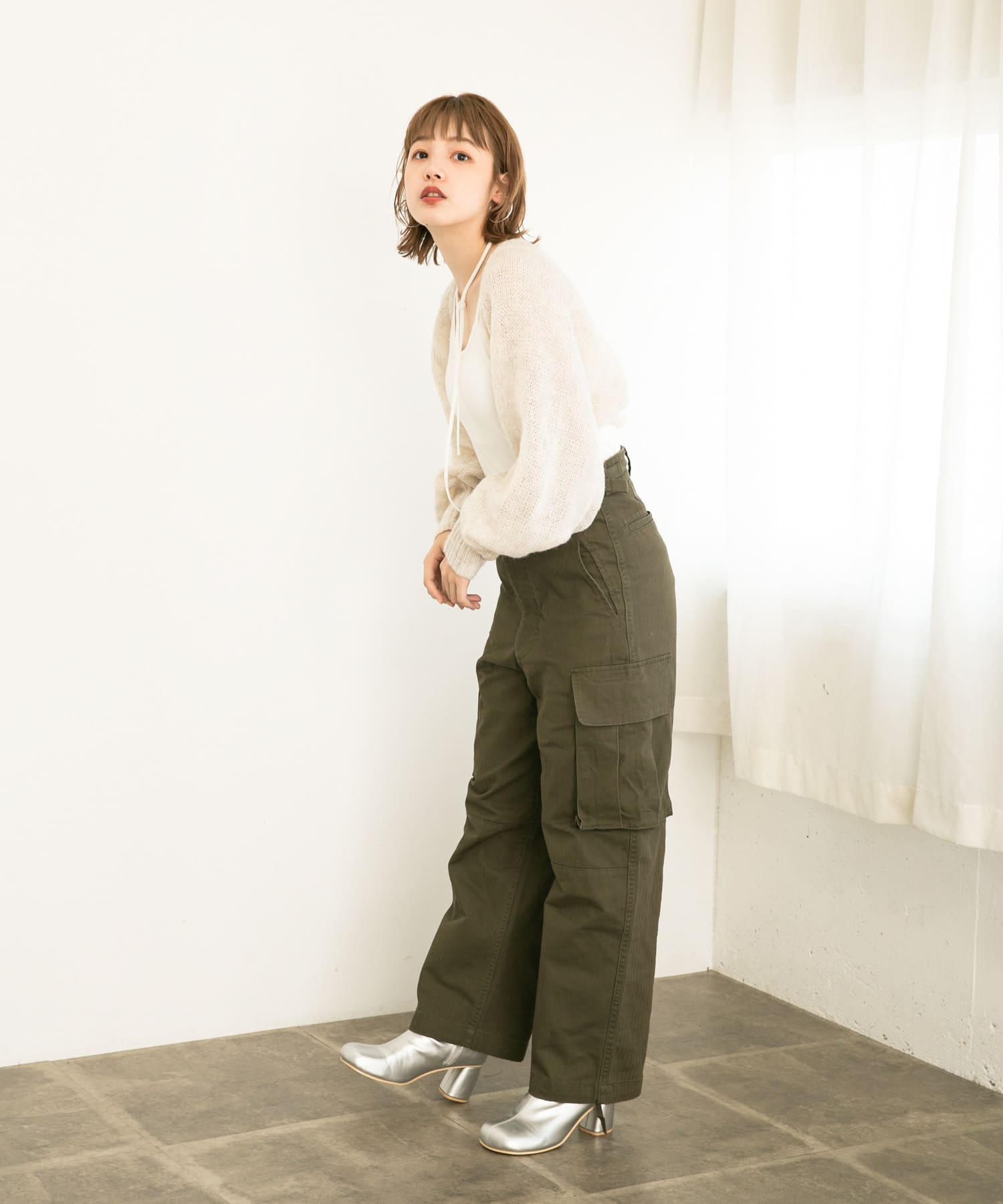 身長：160cm サイズ：one