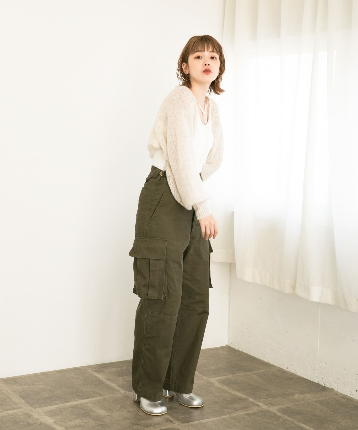 身長：160cm サイズ：one