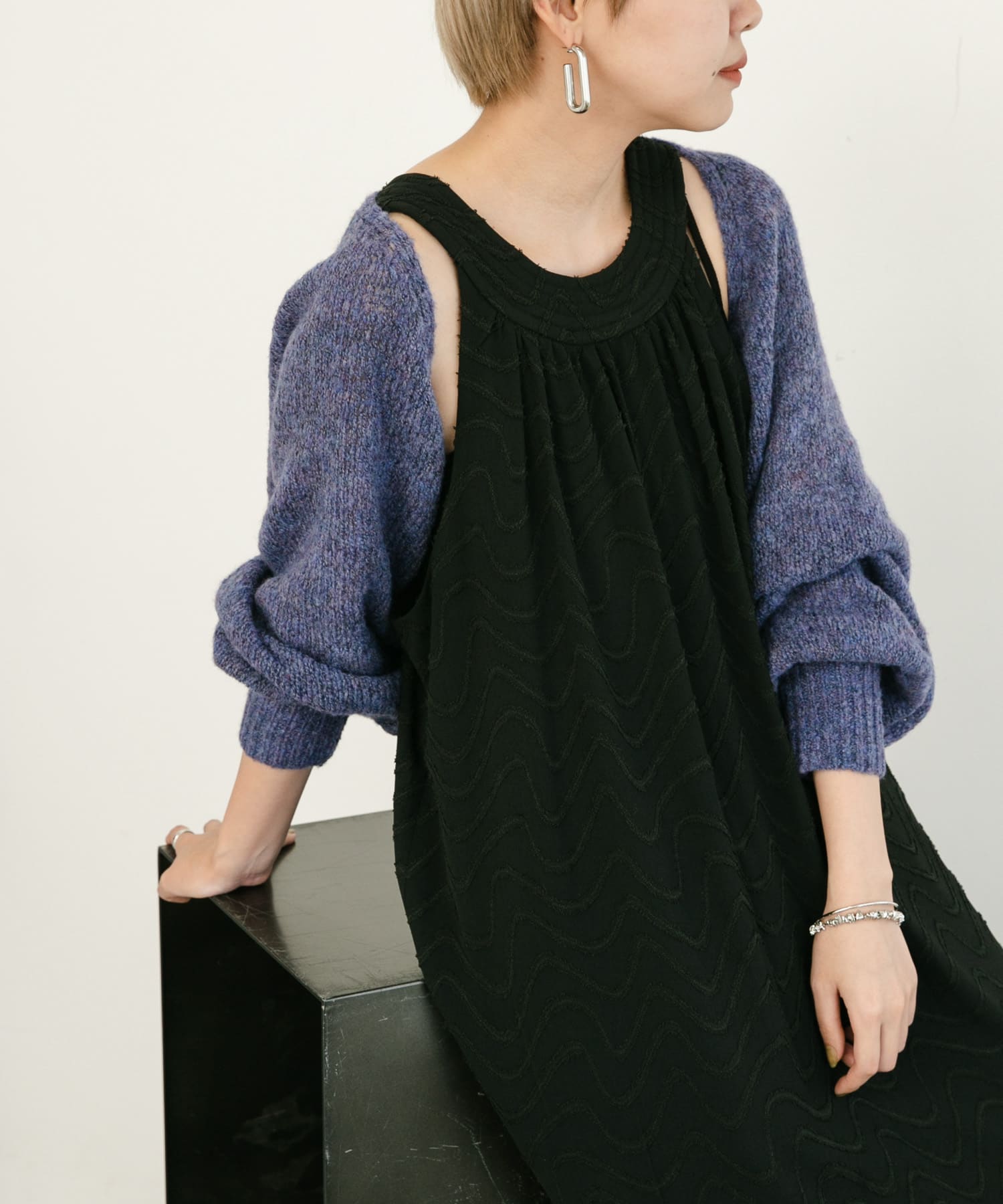 身長：157cm サイズ：one