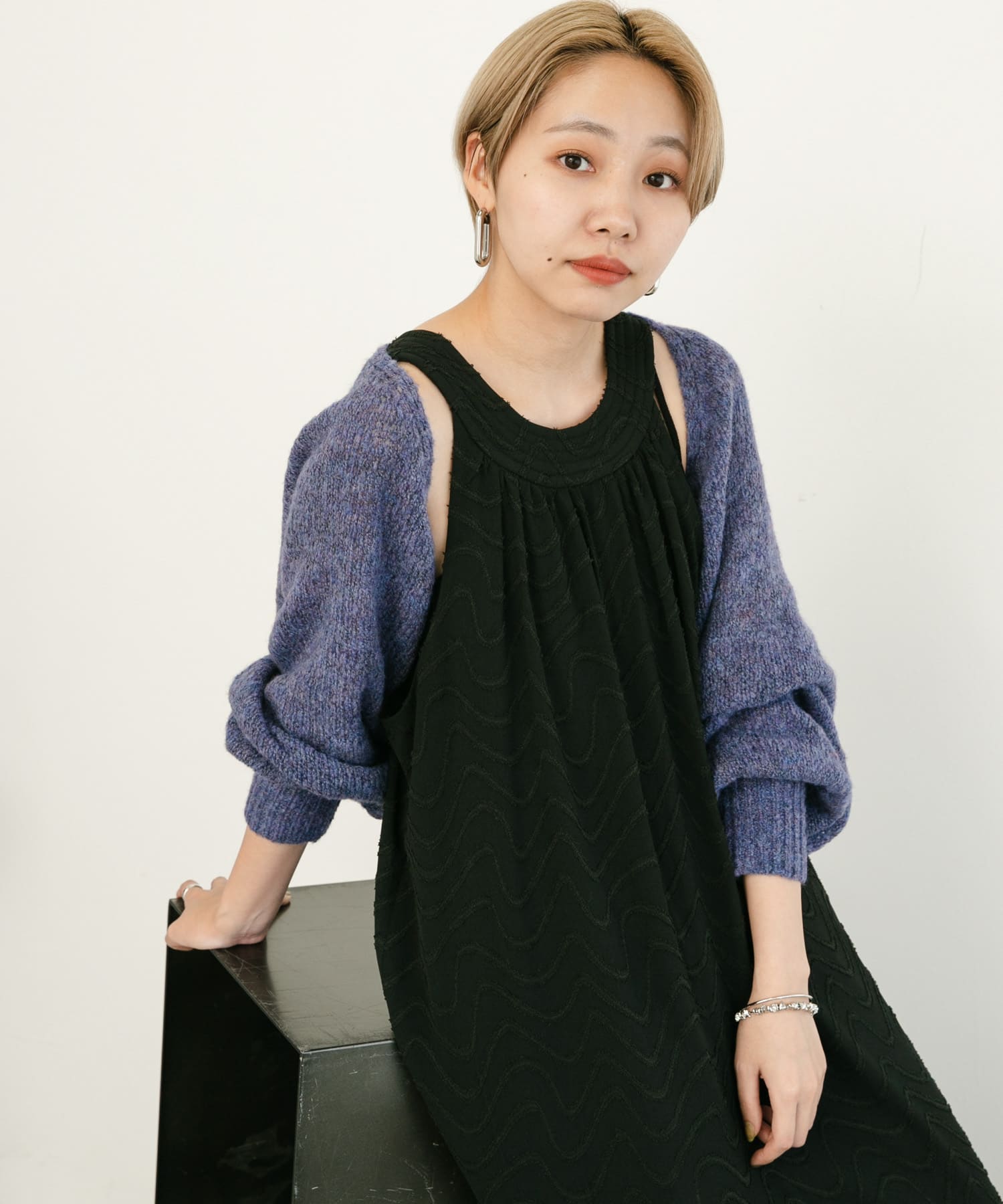 身長：157cm サイズ：one