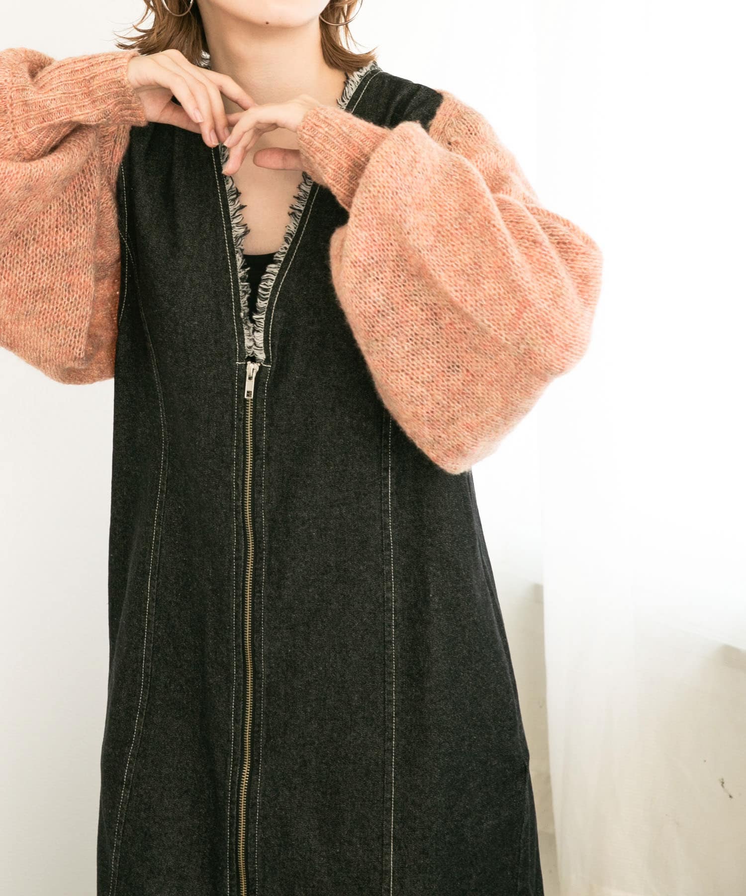 身長：160cm サイズ：one