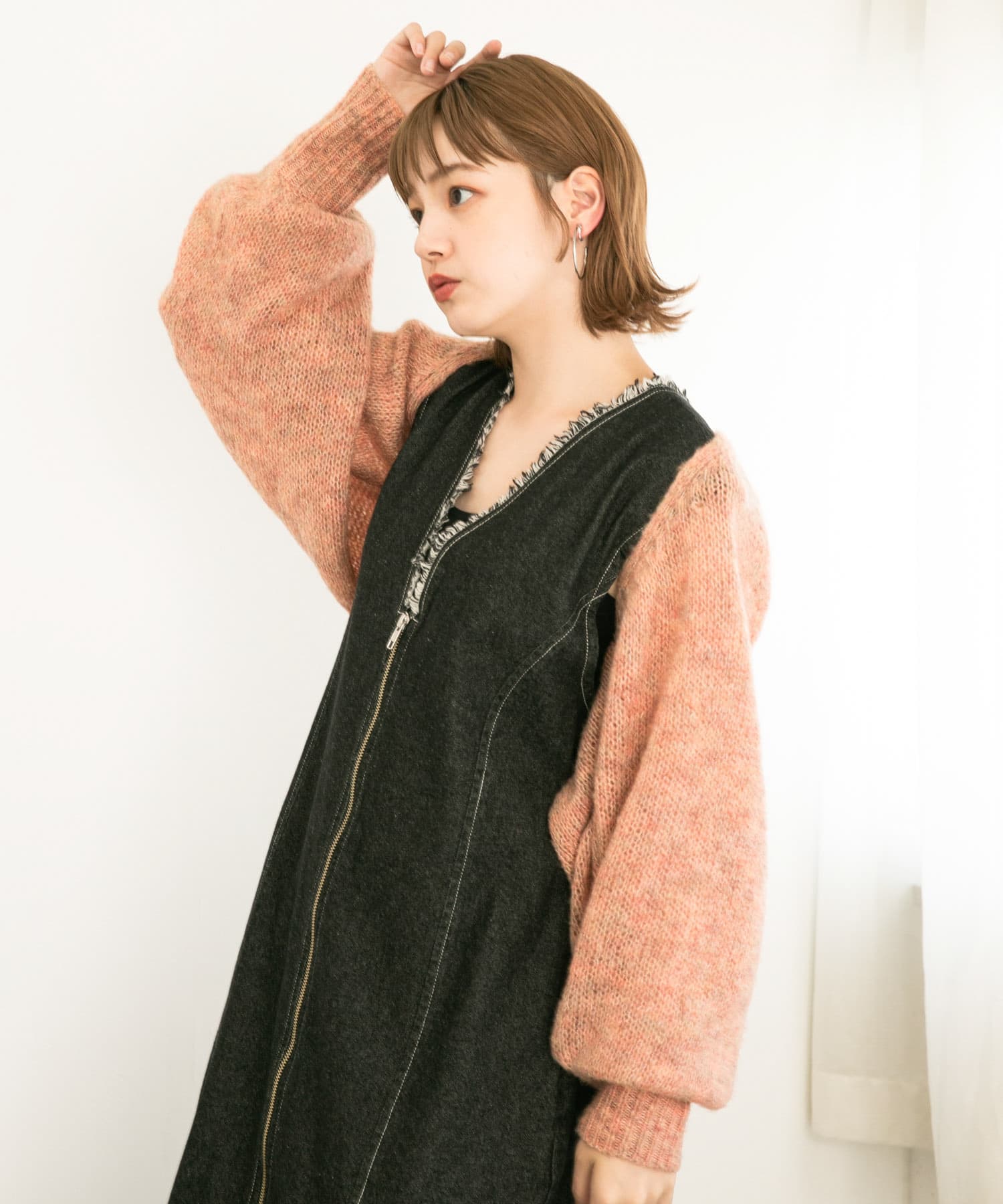 身長：160cm サイズ：one