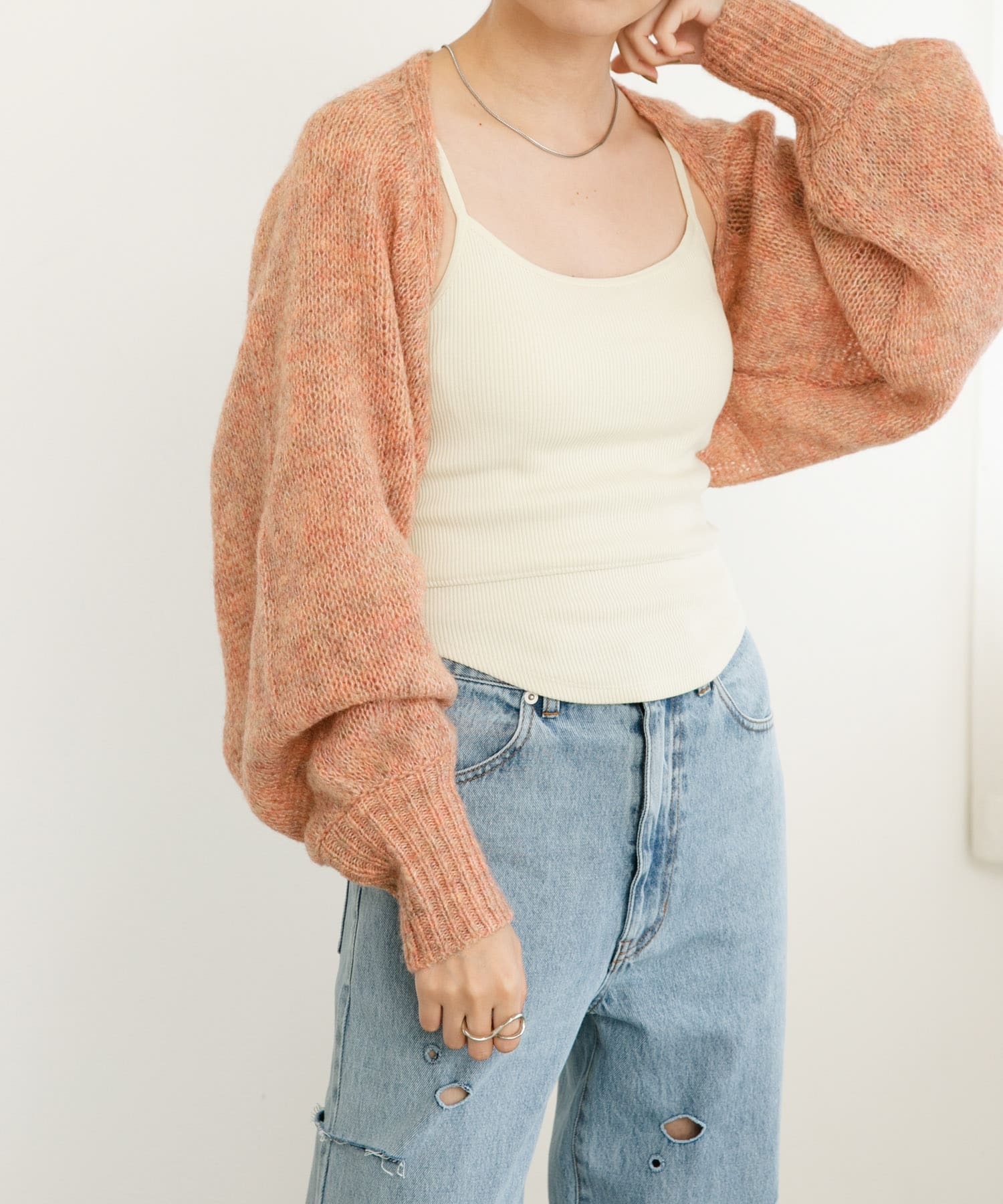 身長：157cm サイズ：one