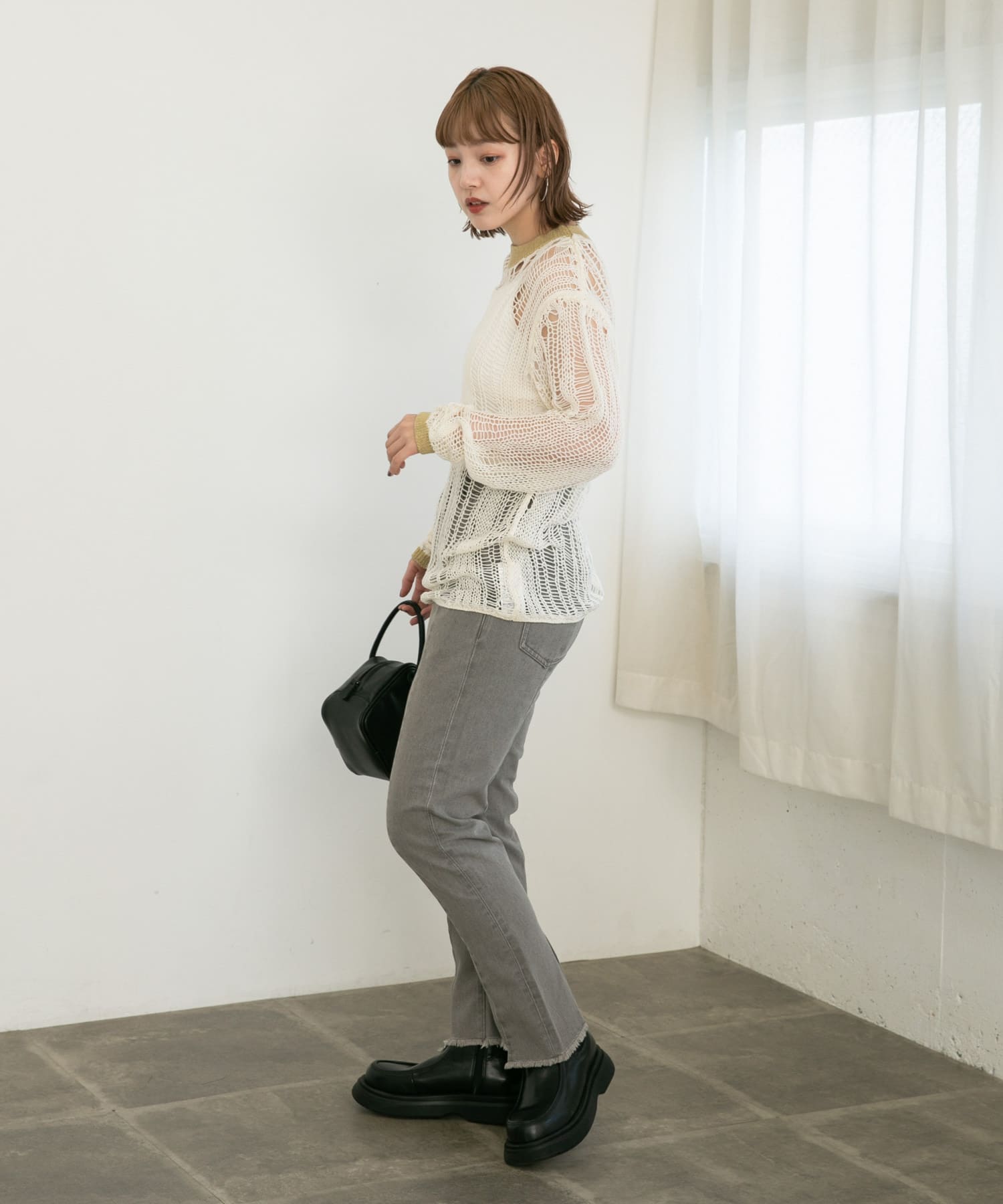 身長：160cm サイズ：one