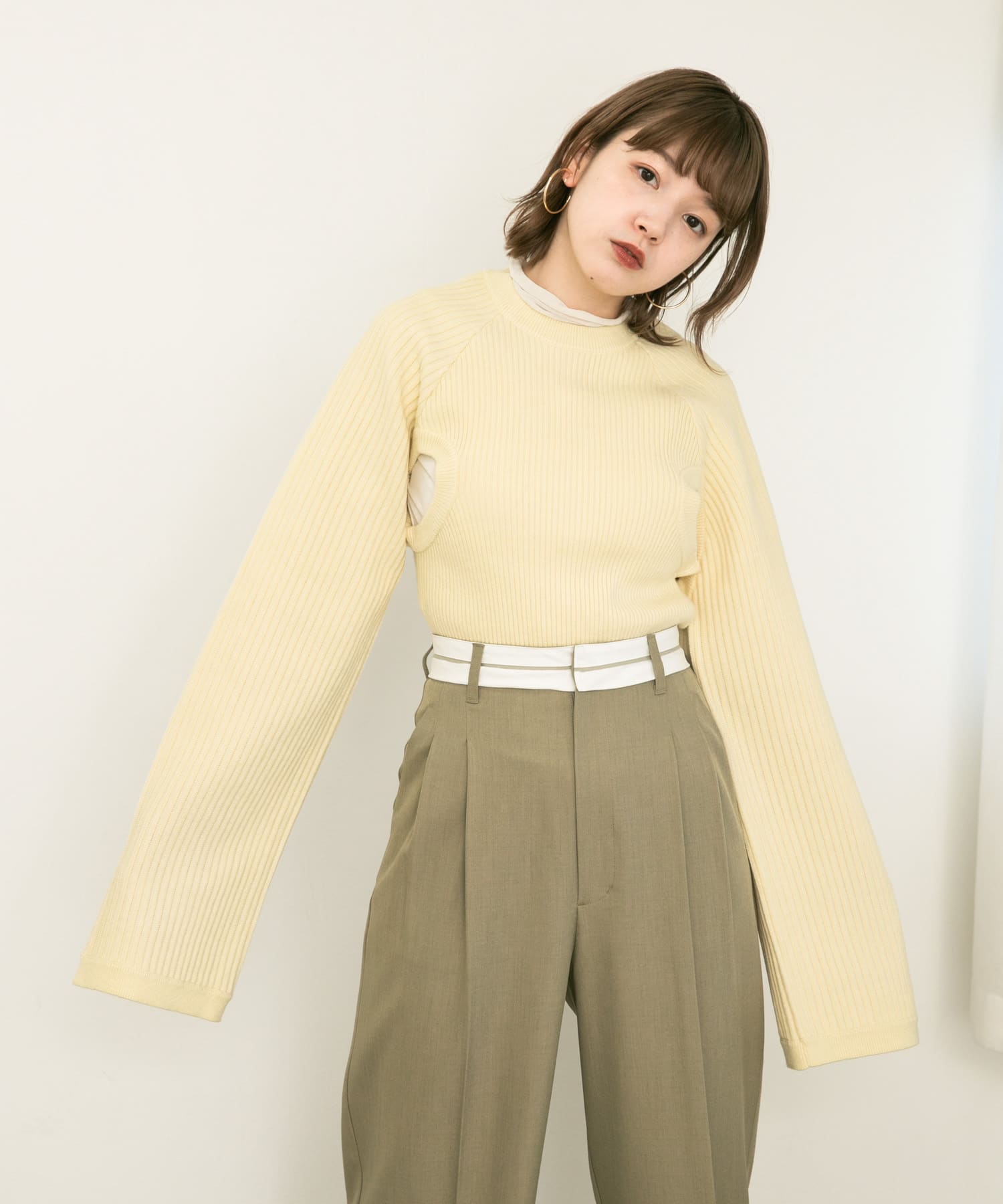 身長：160cm サイズ：one