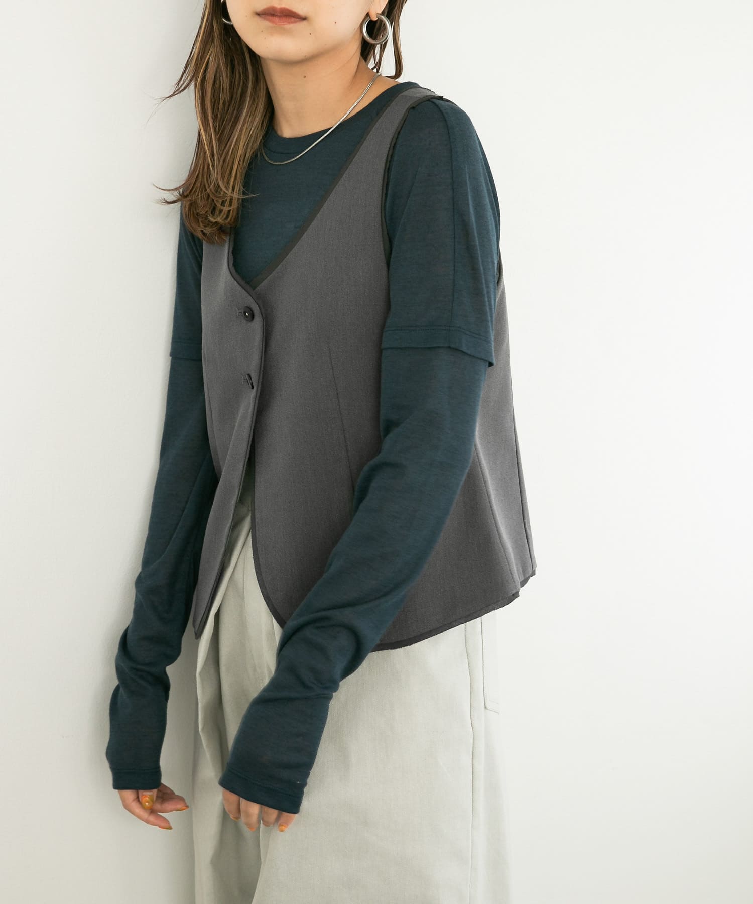 身長：165cm サイズ：one