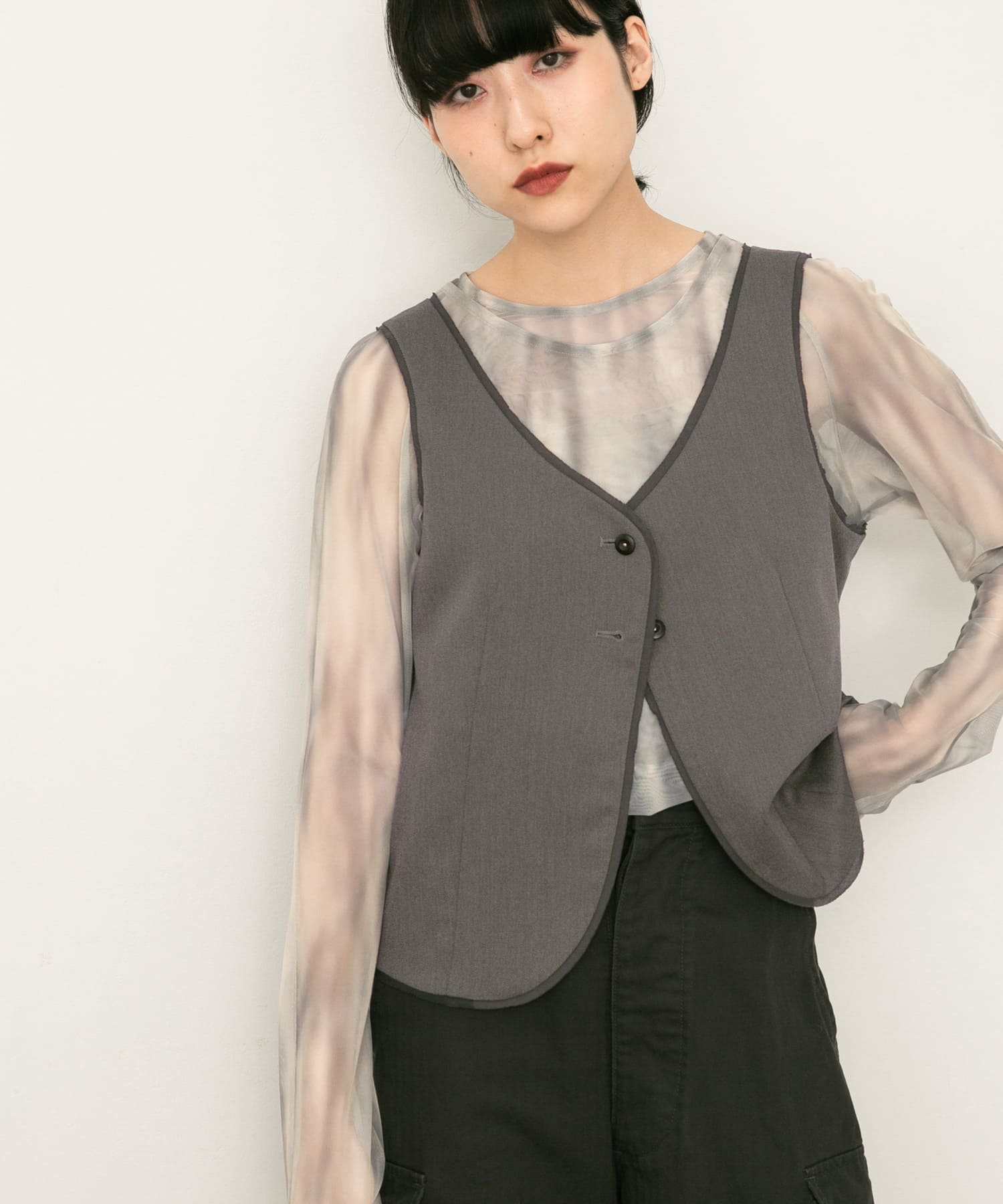 身長：160cm サイズ：one