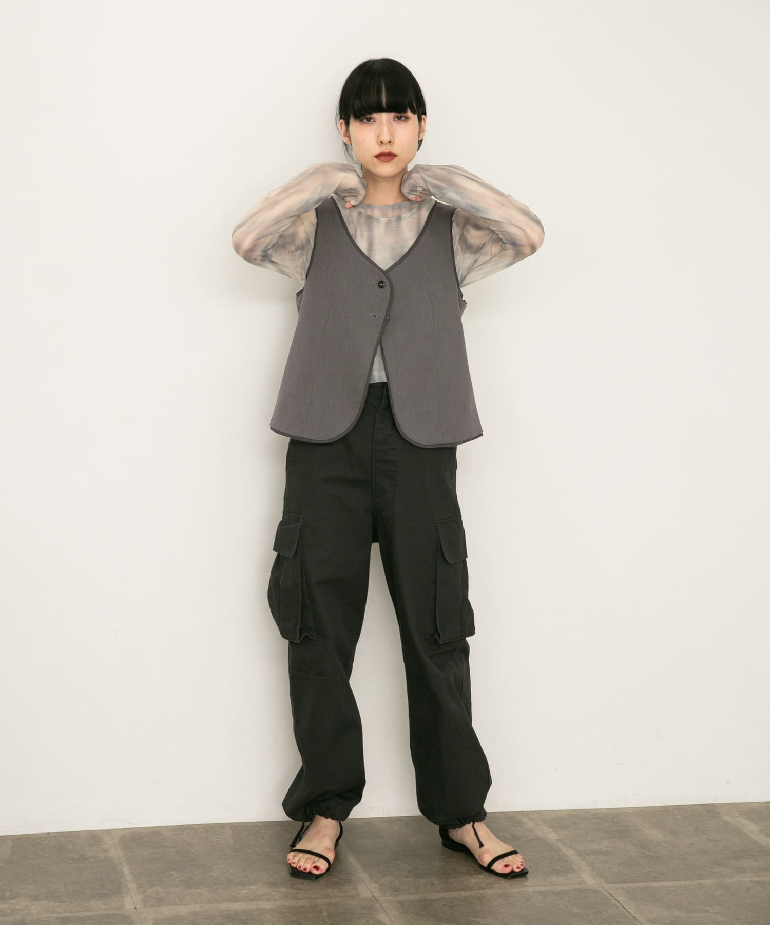 身長：160cm サイズ：one