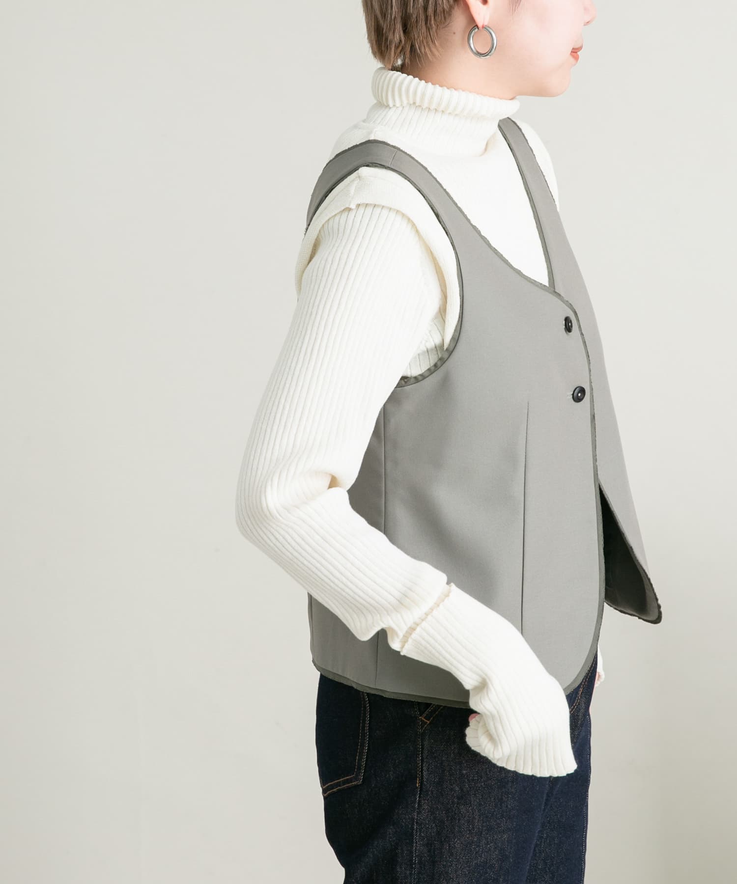 身長：157cm サイズ：one