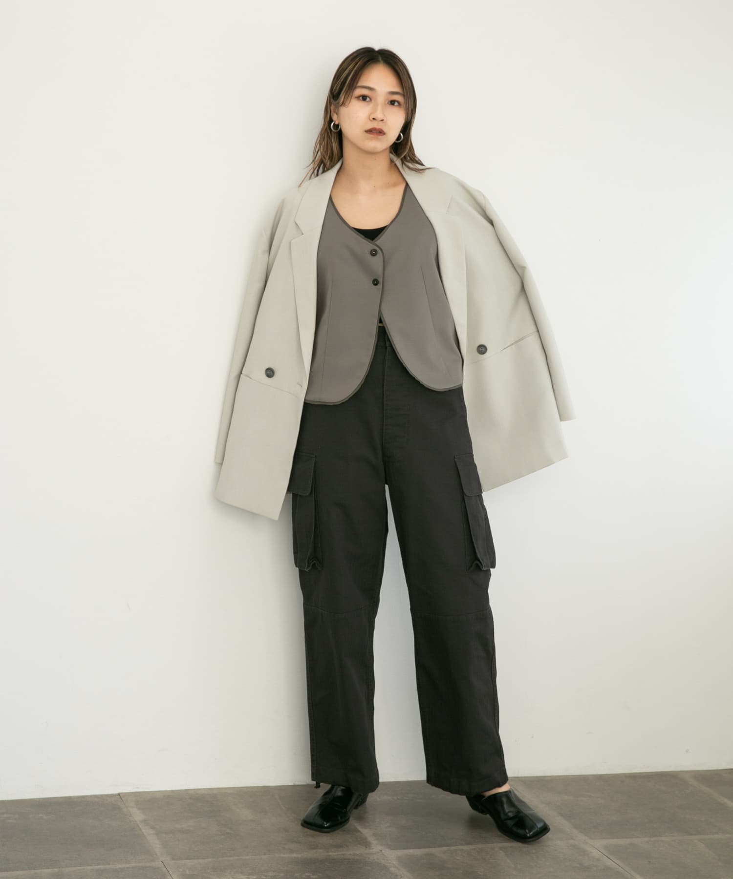 身長：165cm サイズ：one