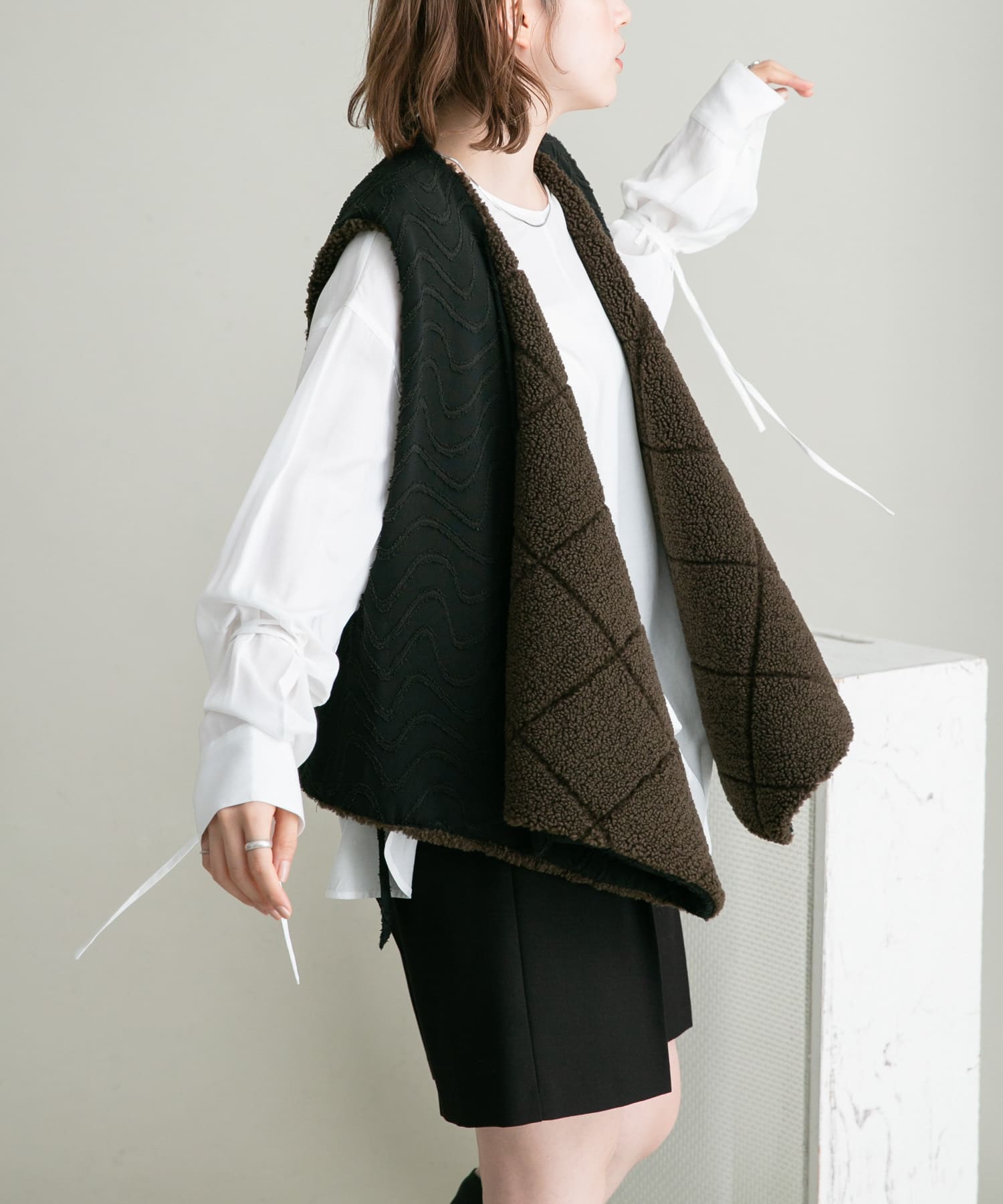 身長：160cm サイズ：one
