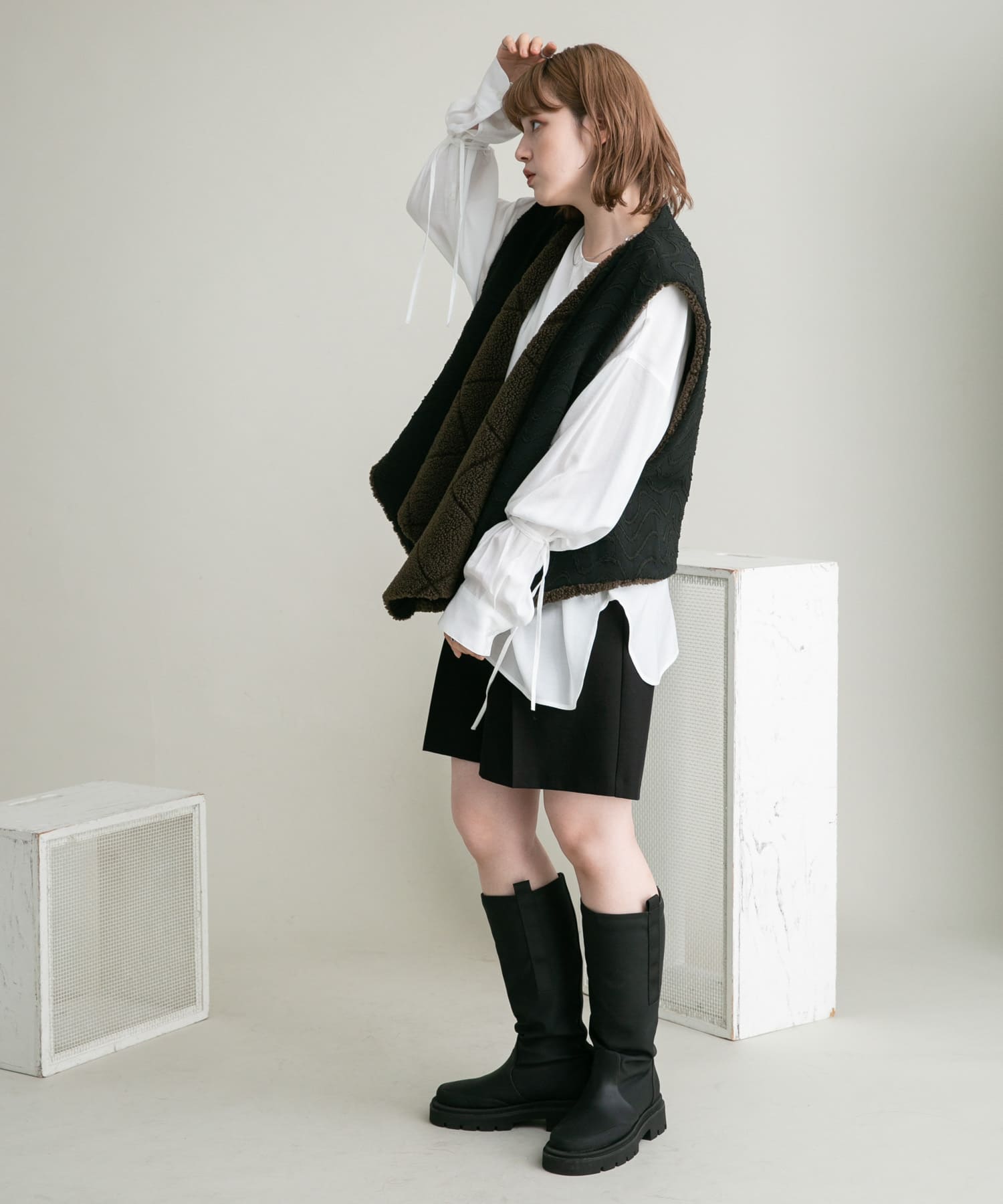 身長：160cm サイズ：one