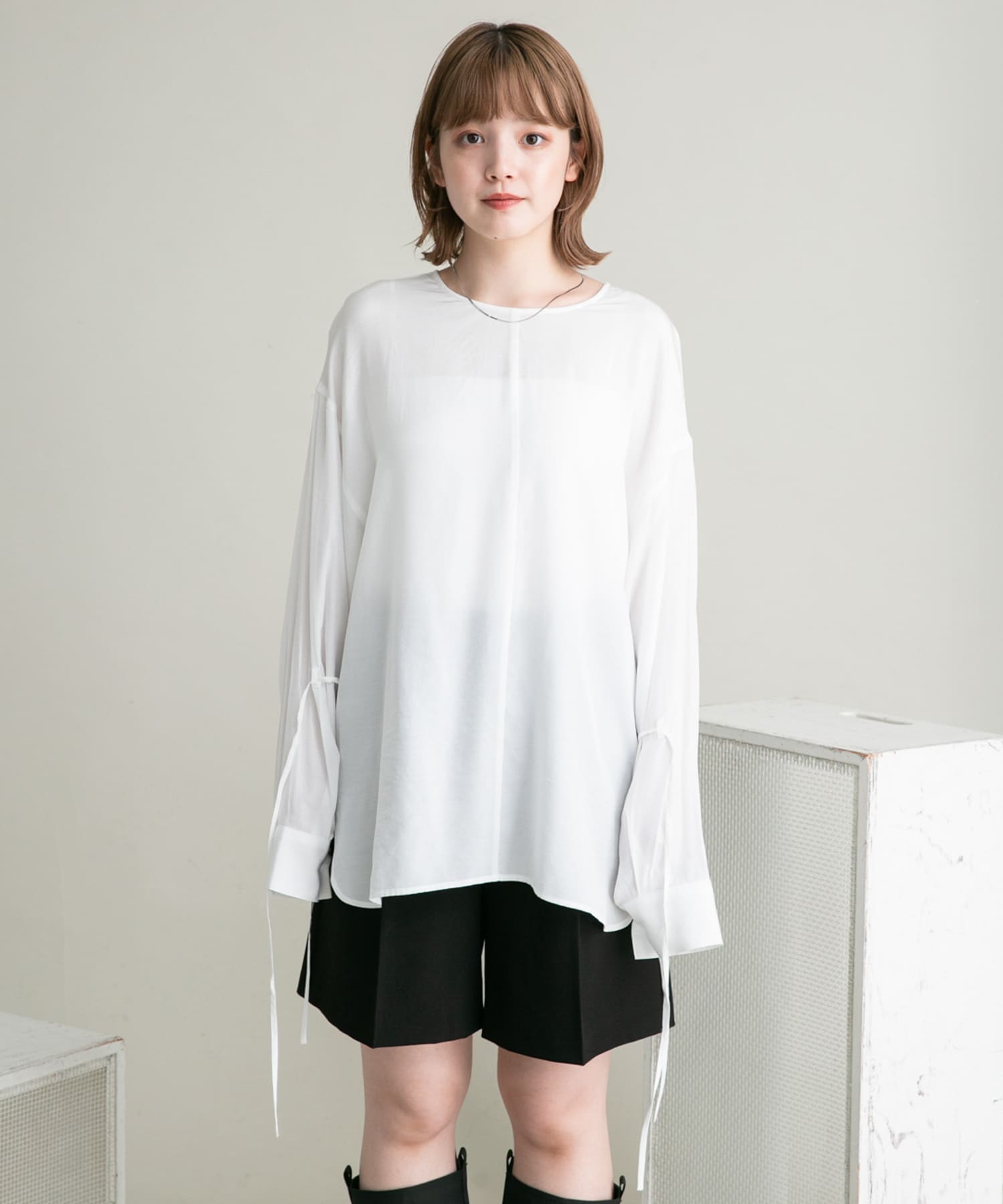 身長：160cm サイズ：one