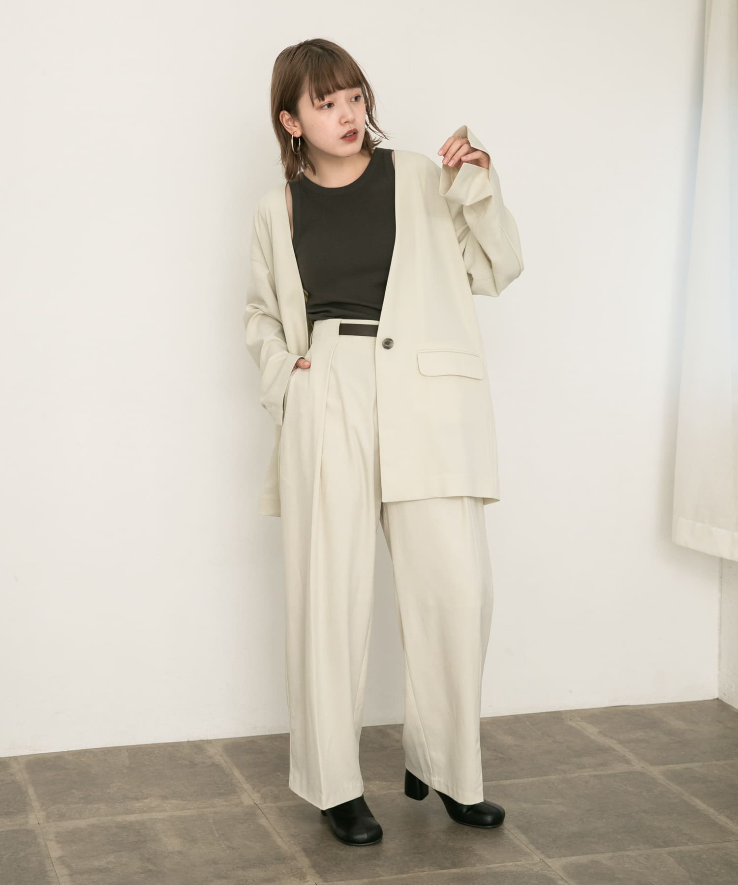身長：160cm サイズ：one