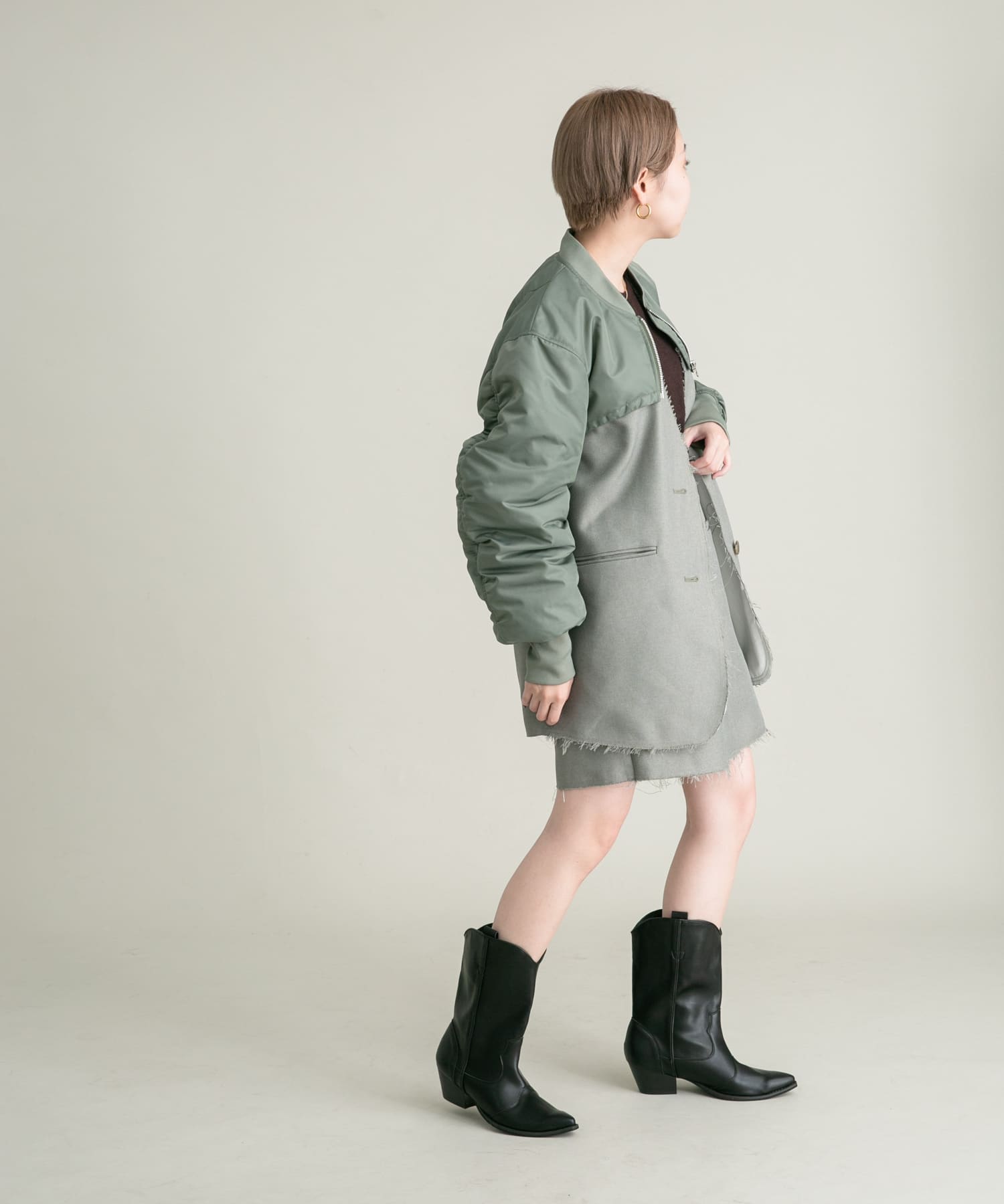 身長：157cm サイズ：one