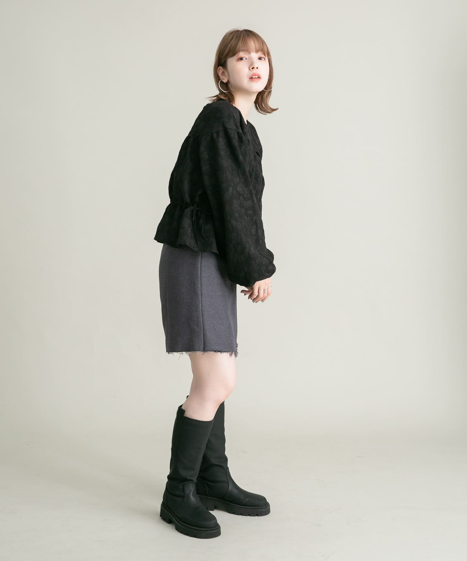 身長：160cm サイズ：one
