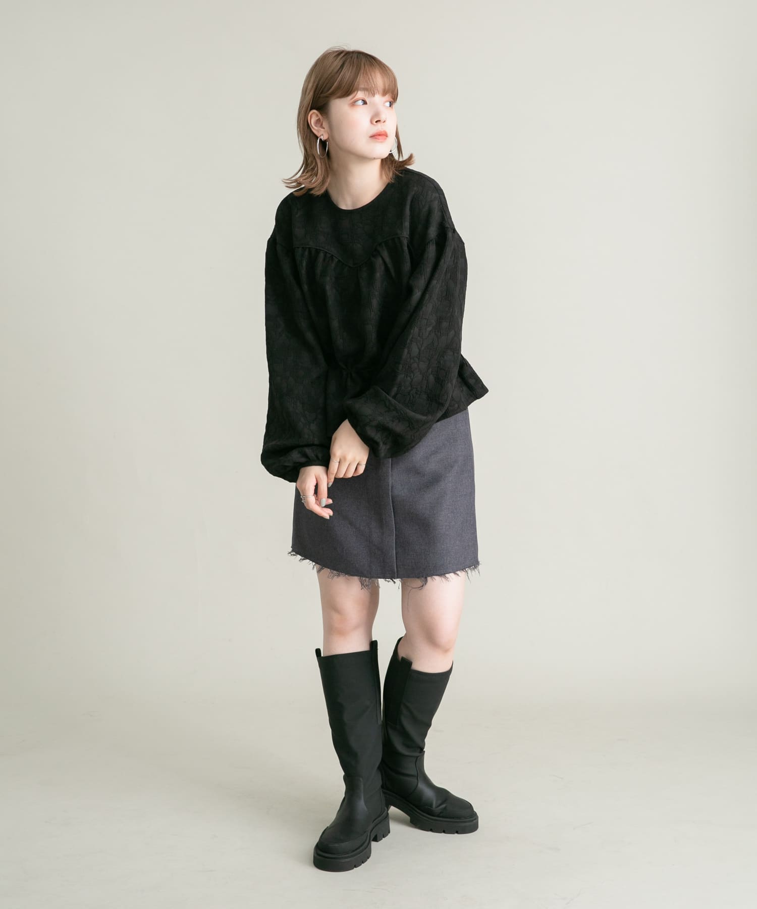 身長：160cm サイズ：one