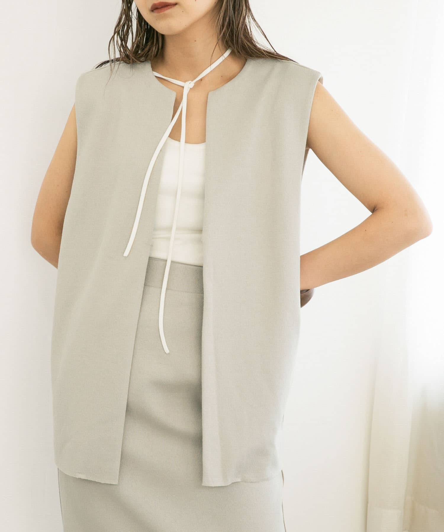 身長：165cm サイズ：one