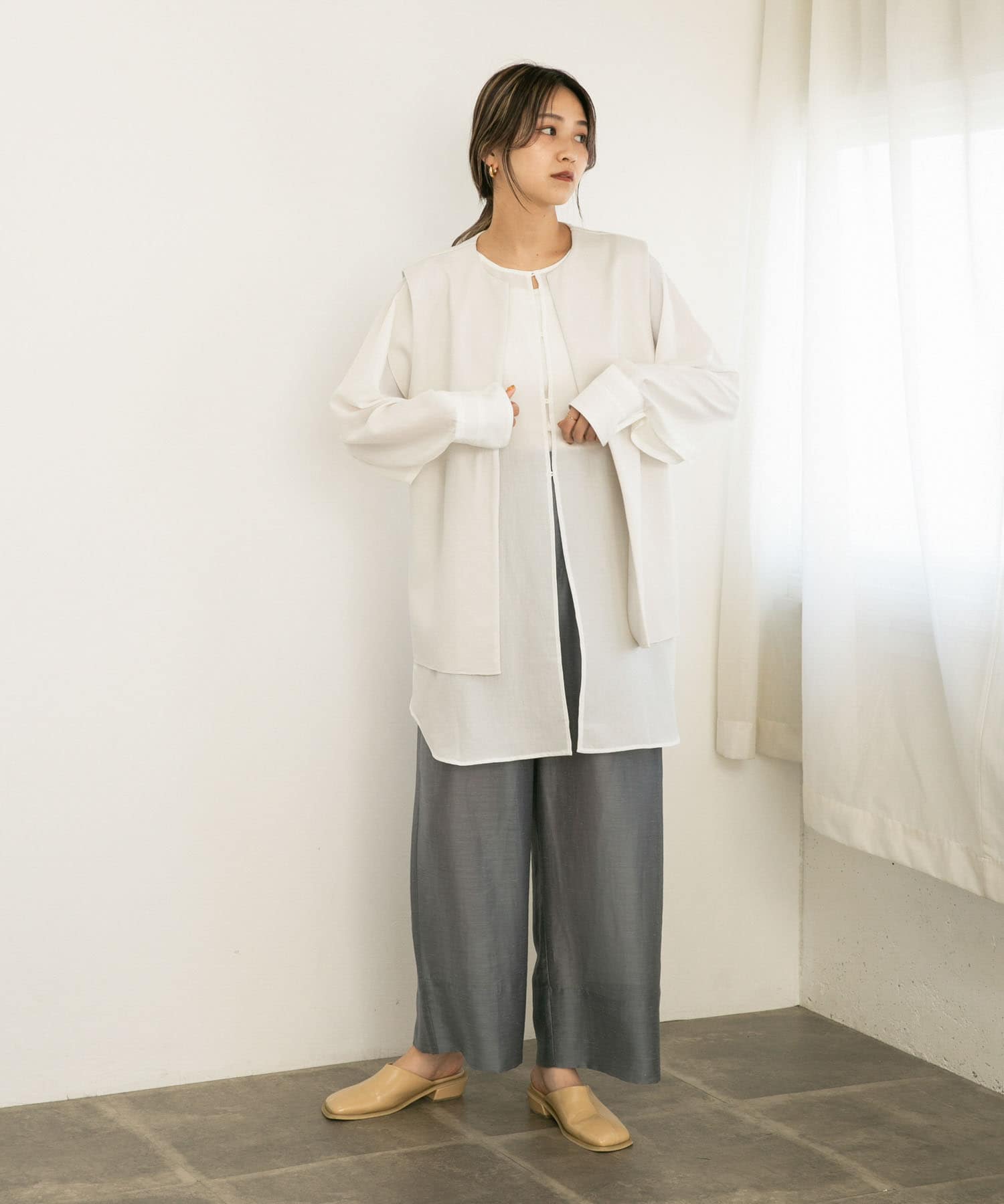 身長：165cm サイズ：one